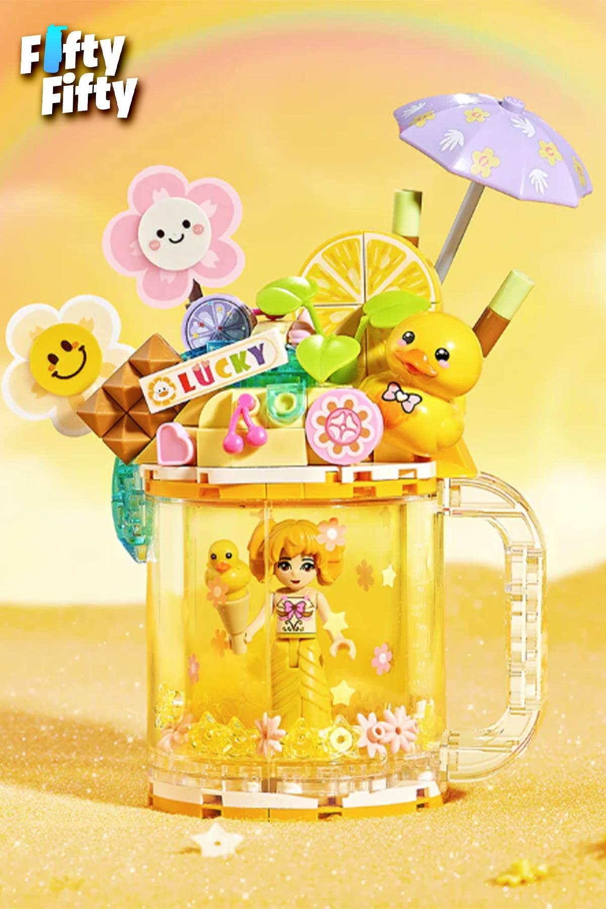 مجموعه خلاقانه لوز، ست ساختنی اسباب‌بازی فنجانی با طرح اردک، مدل ۲۳۶ تکه، FFLZ-4204