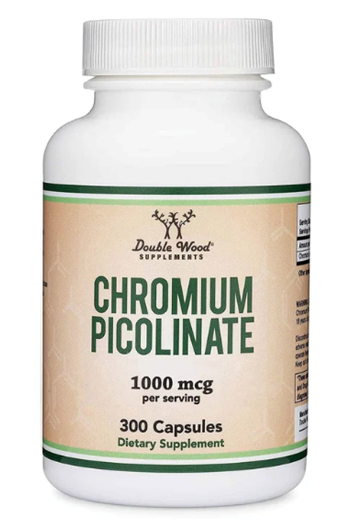 DOUBLE WOOD Chromium Picolinate 1000mcg 300 Capsul.tr Tek Yetkili Satıcısı Ozelsporcugıdaları'dır