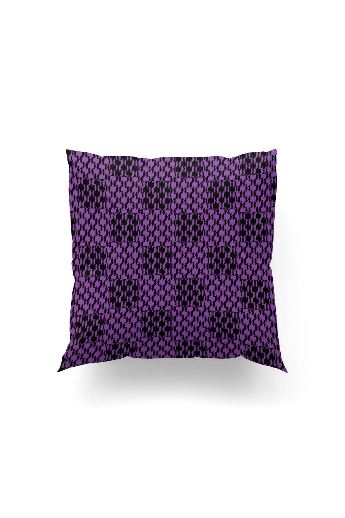 Dokumio Violet Elegance Kırlent Kılıfı
