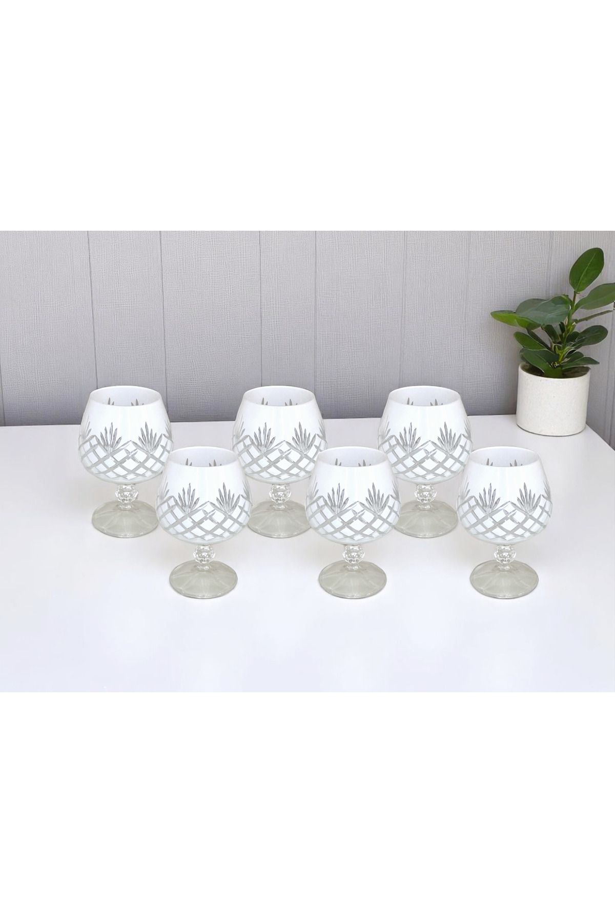 Kristal Market KRİSTAL DEKOR AYAKLI SU BARDAĞI