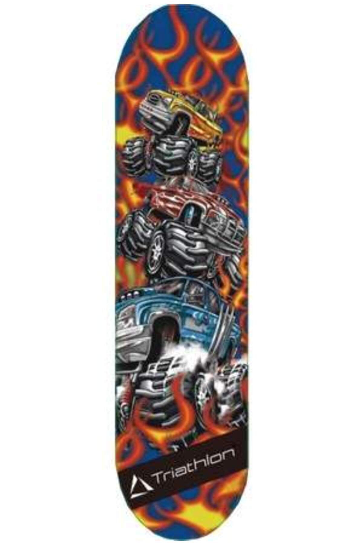 SerenityHaven T132 Kare Desen Tahta Kaykay (HOT TRUCKS)