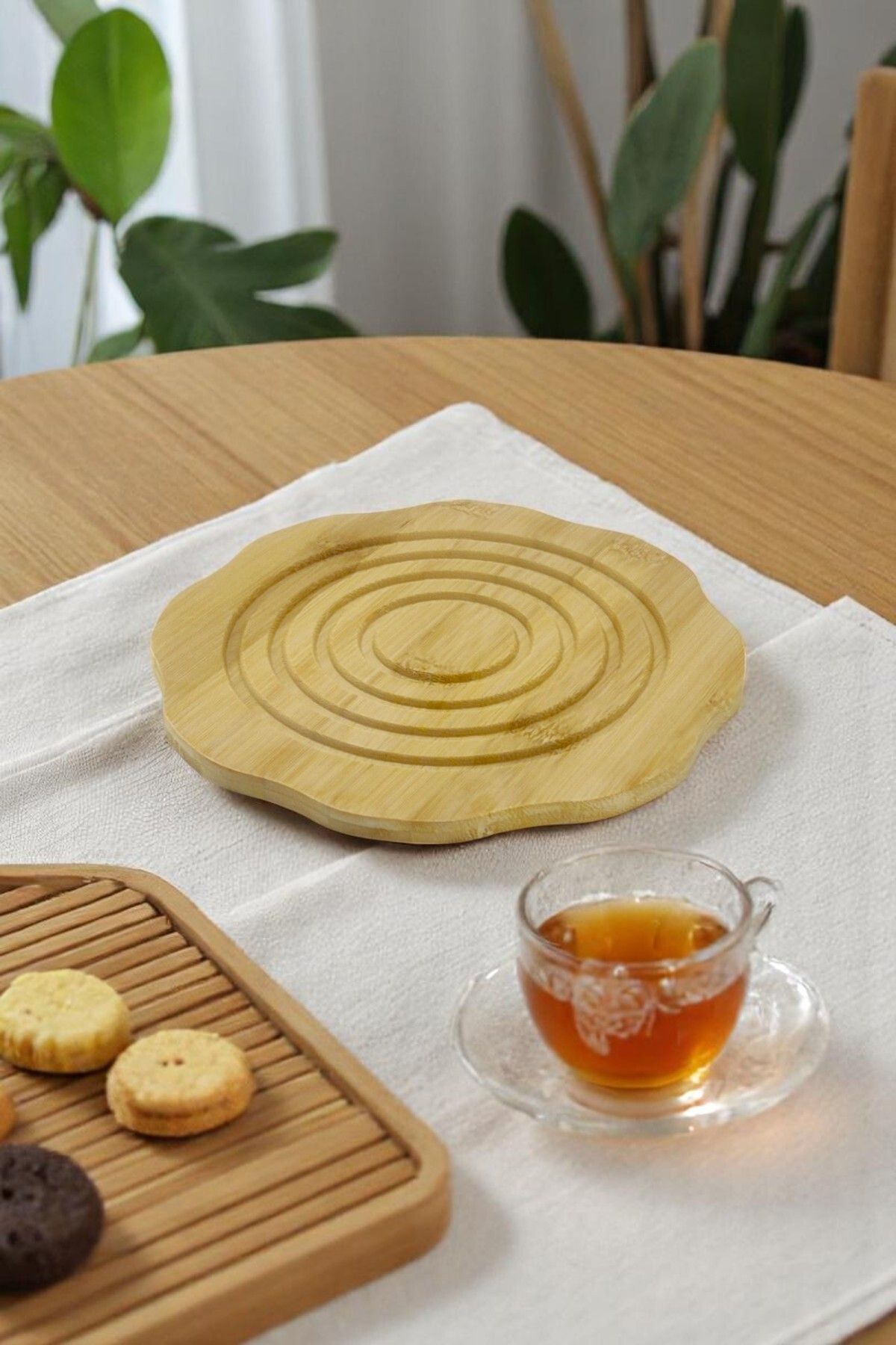 Kitchen Way Bambu Kaydırmaz Tabanlı Nihale Bambu Ahşap KW-515