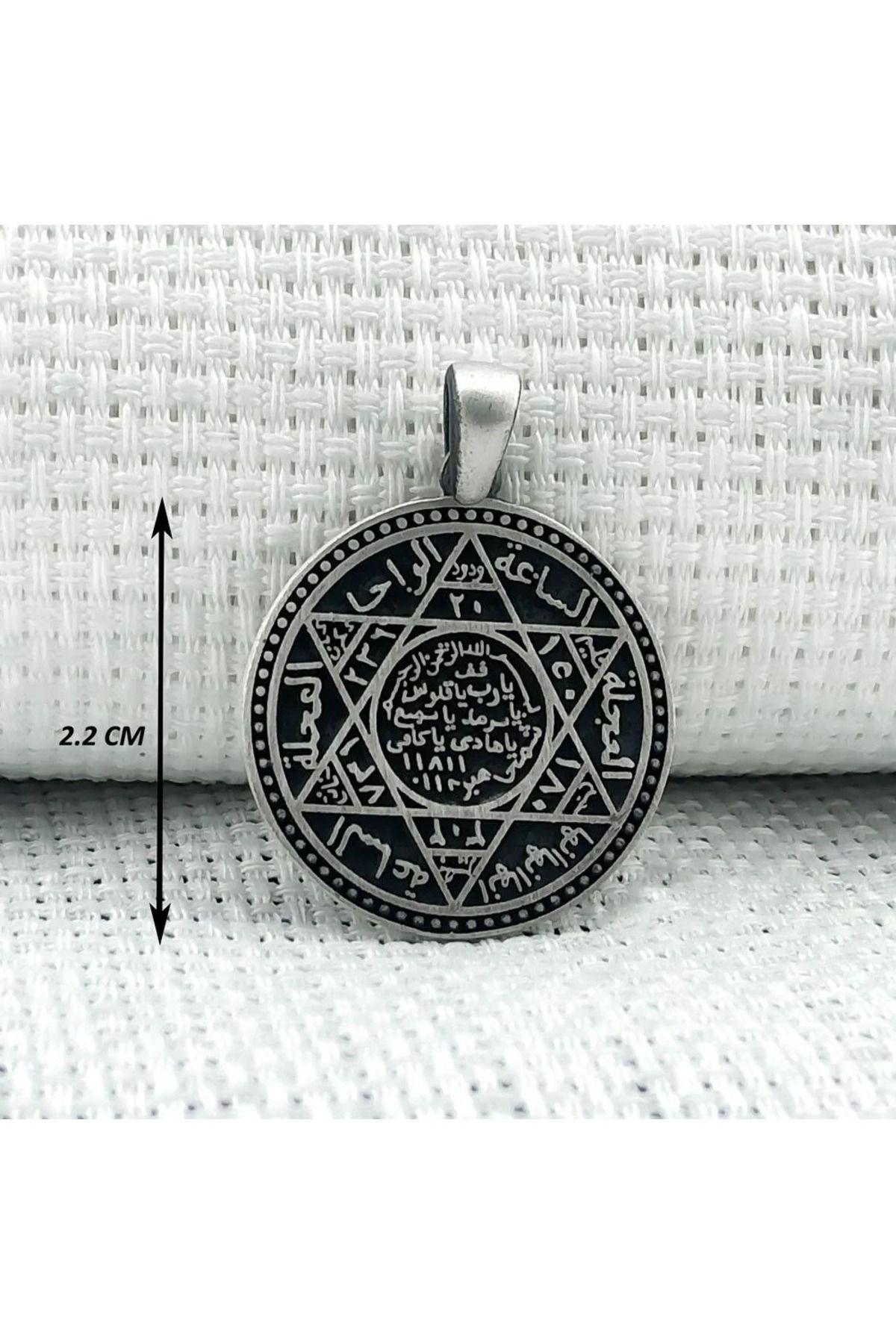 shop Süleyman Mührü 925 Ayar Gümüş Erkek Kolye