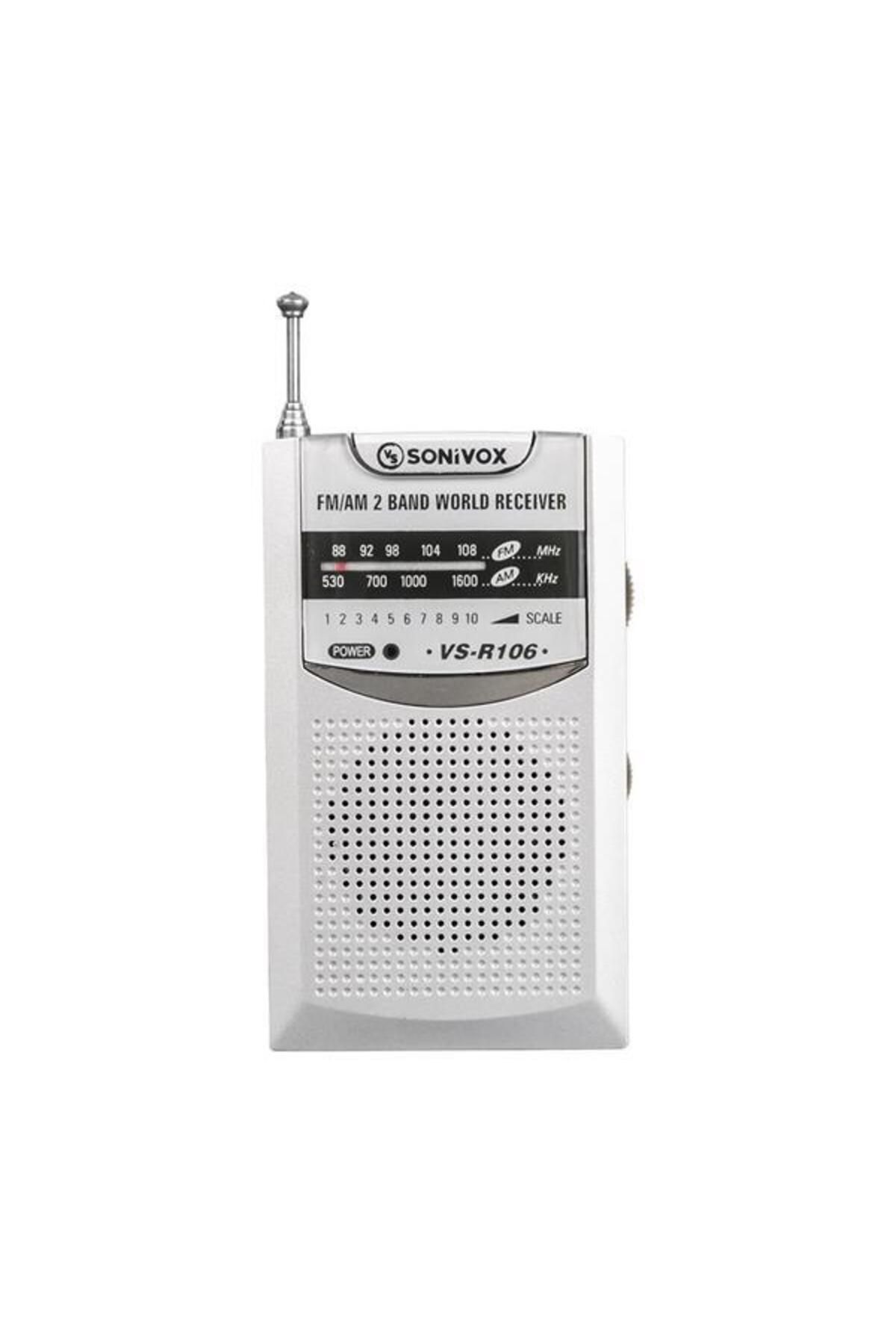 Modafiks Sonivox VS-R106 Analog Radyo Gümüş Renk