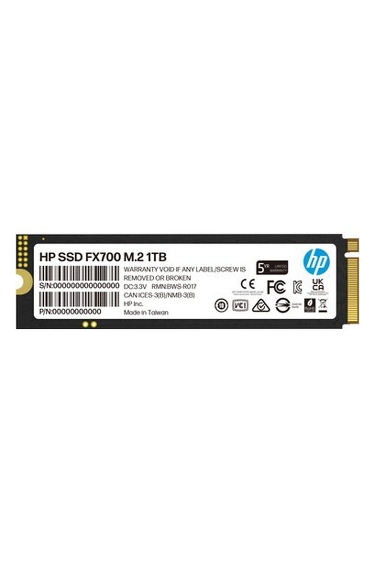 HP SSD FX700 1tb 7200MB/S - 6200MB/S GEN4X4 Pcı-E Nvme M.2 2280 Pc-Ps5 SSD