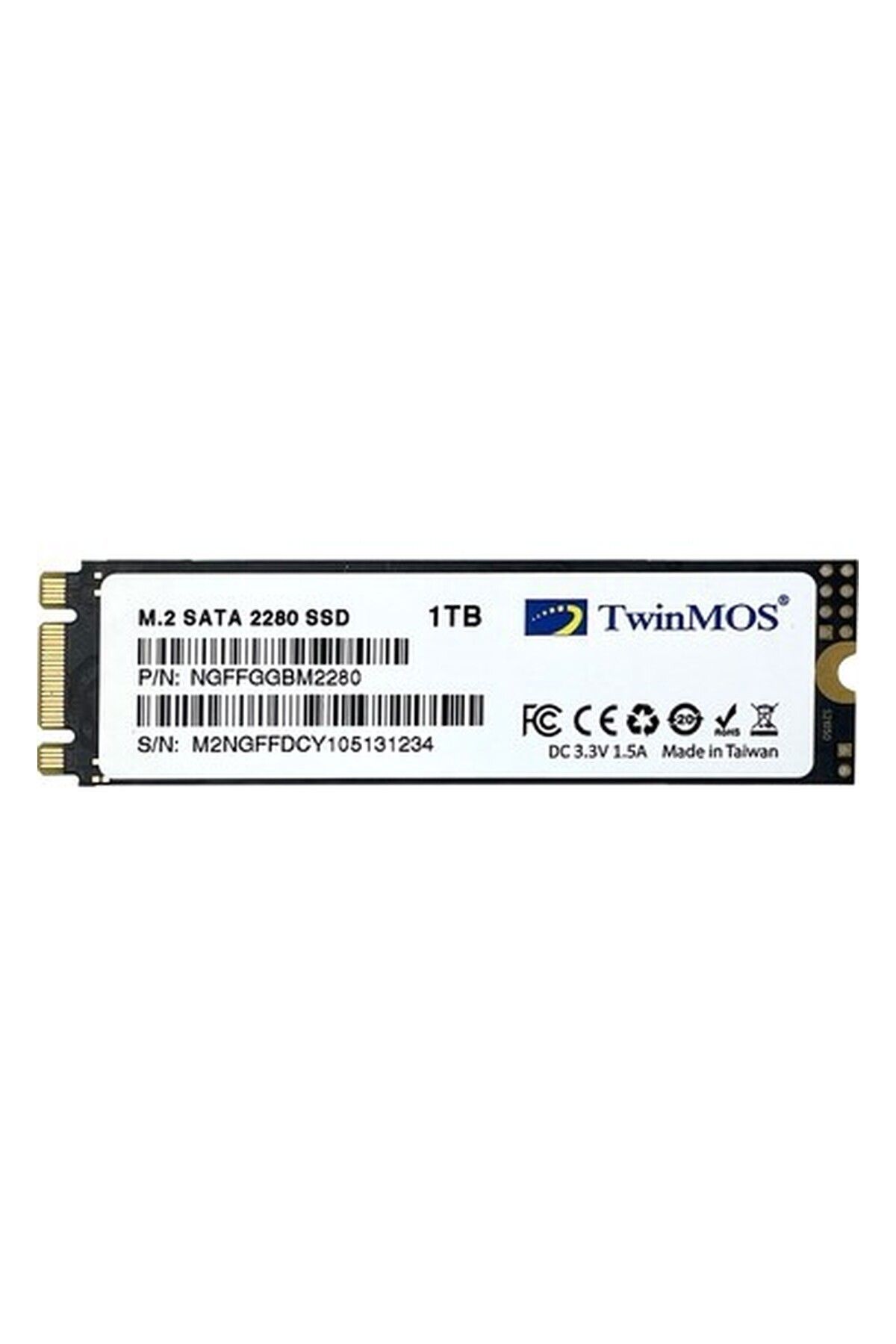 TwinMOS NgffgGBm2280 1TB 580MB-550MB M.2 2280 Sata3 SSD
