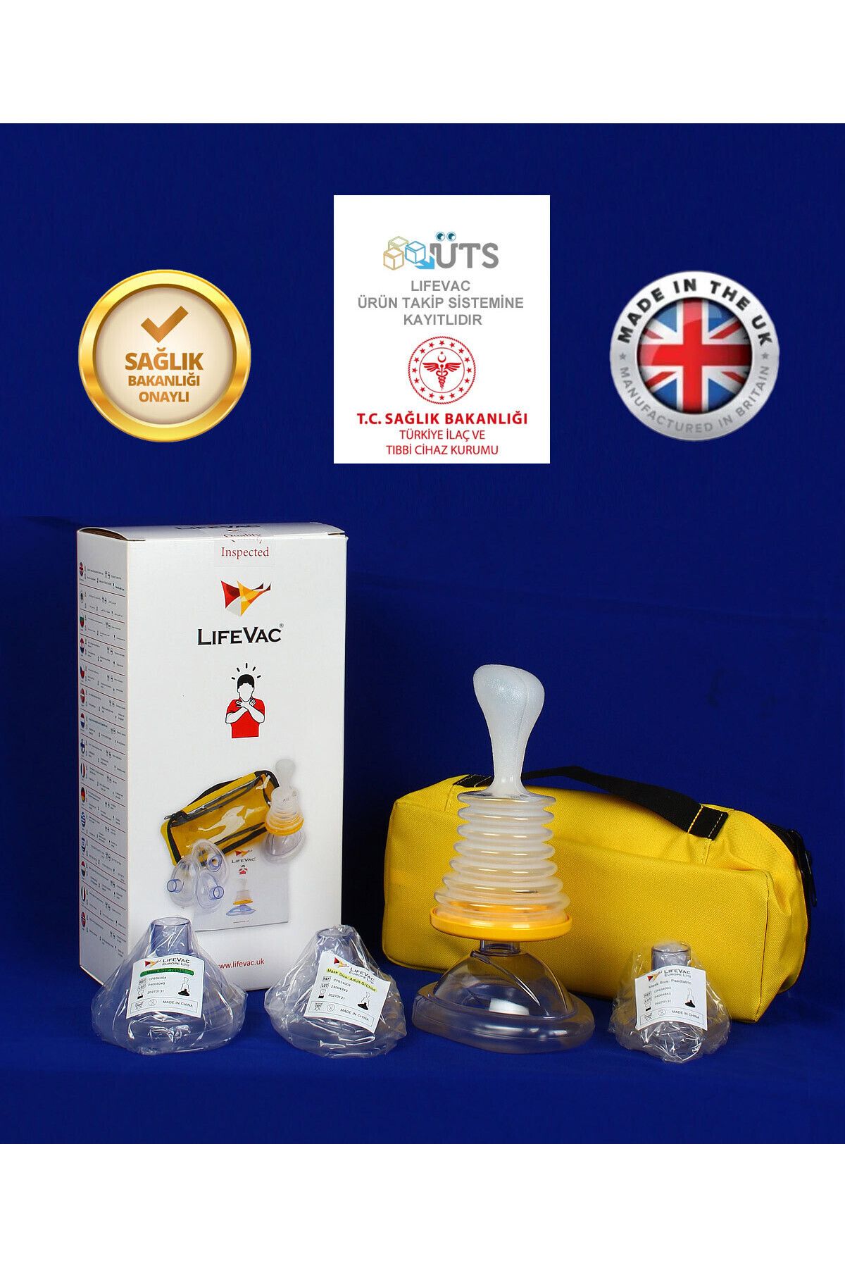 LifeVac Heimlich Cihazı 2 adet Çantalı