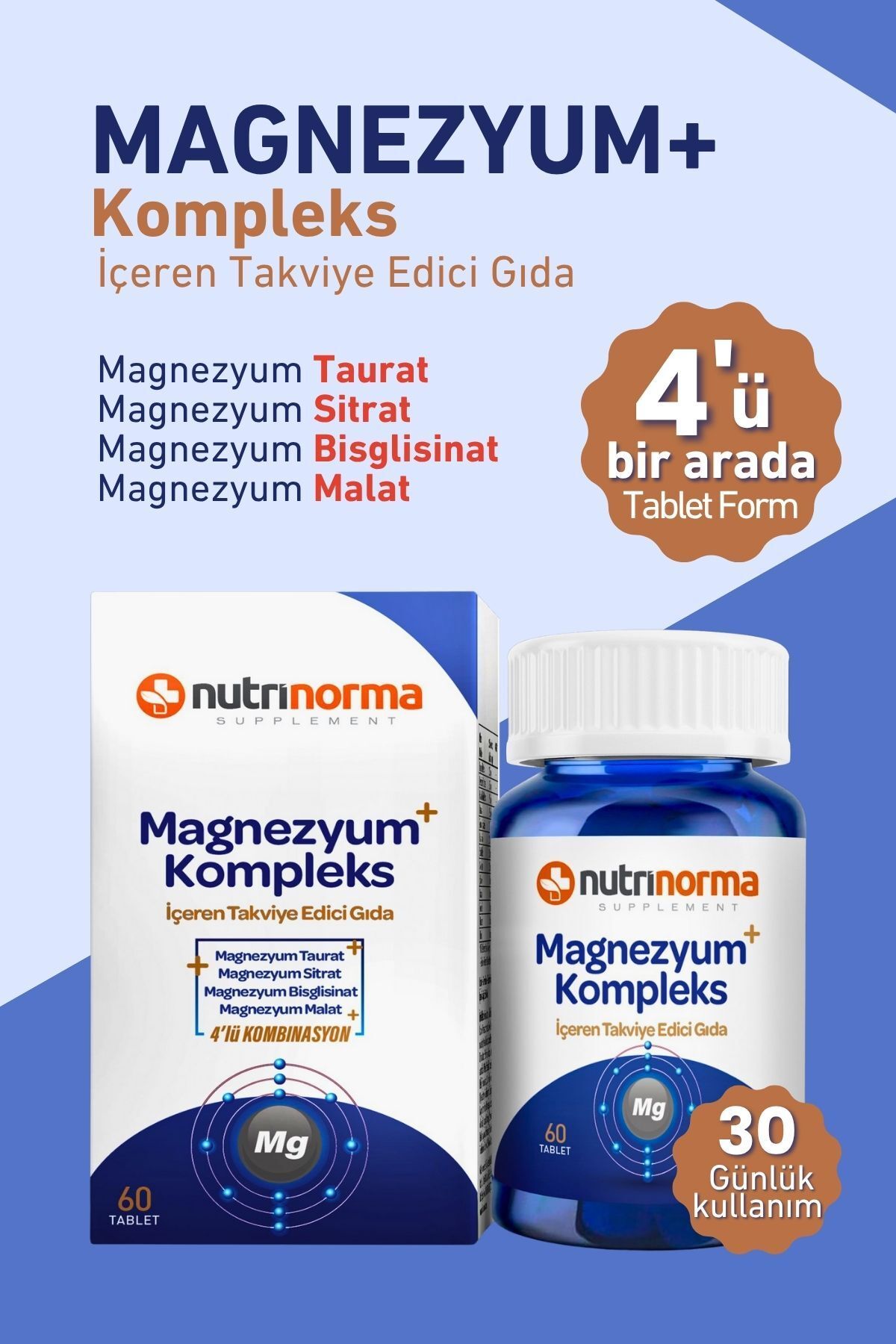 NUTRİNORMA Magnezyum Kompleks İçeren Takvi̇ye Edi̇ci̇ Gida