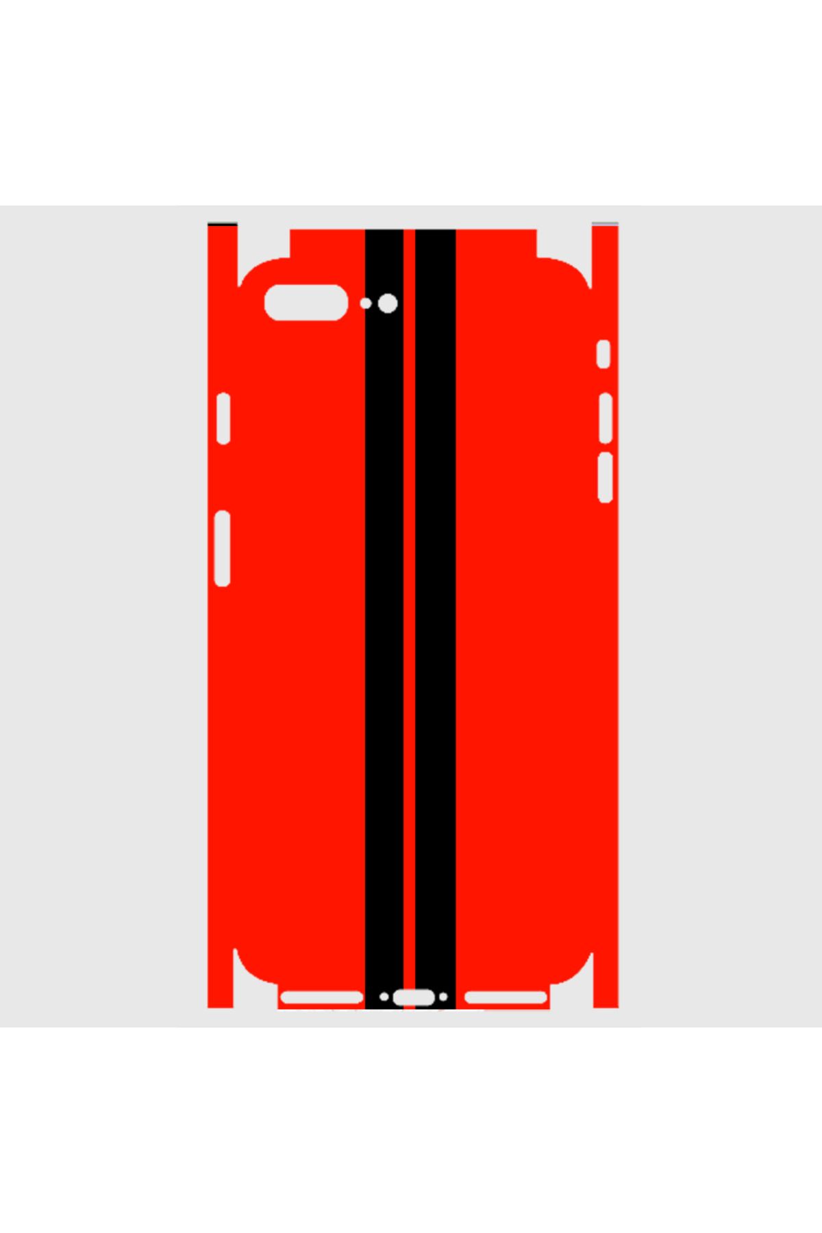 Royaleks iPhone 7 Plus Telefon Kaplama - Siyah Çift Şerit