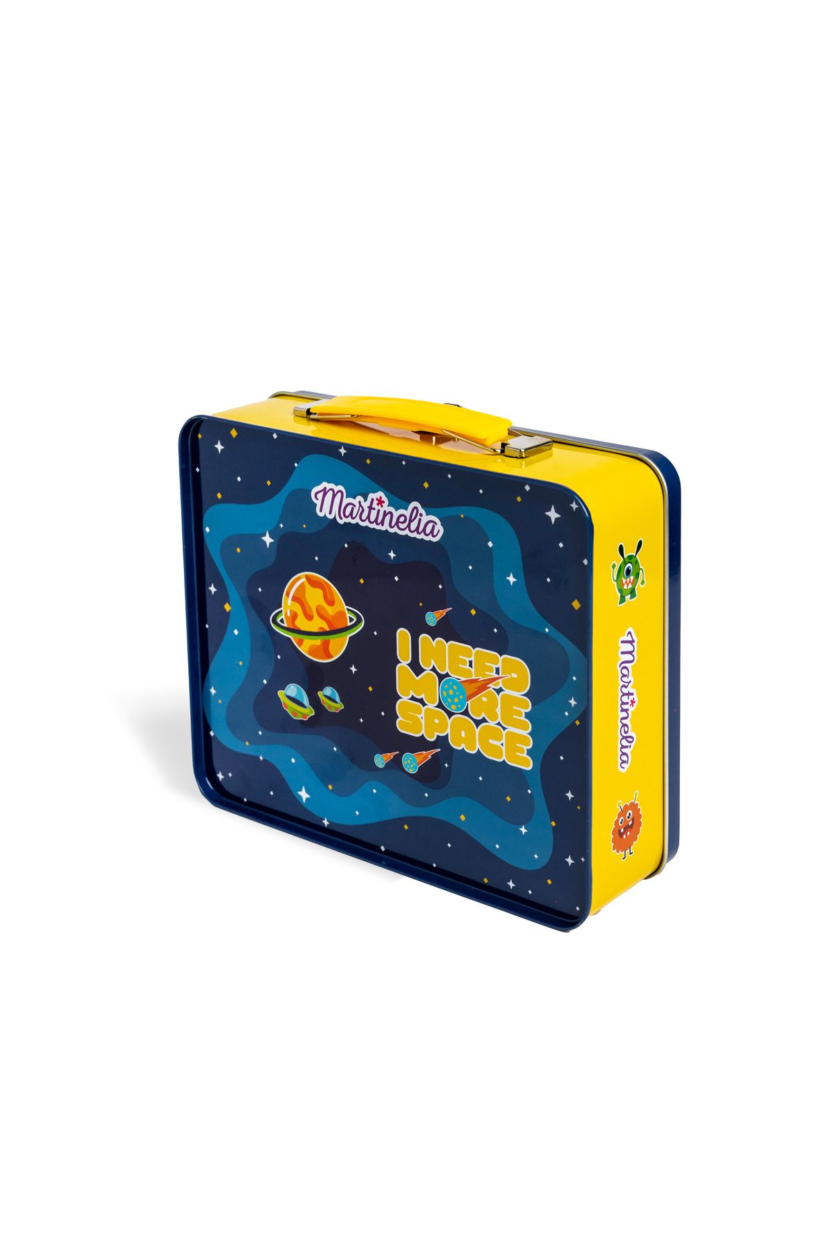 Martinelia Space Erkek Çocuk Teneke Kutulu Şampuan ve Parfüm Banyo Seti