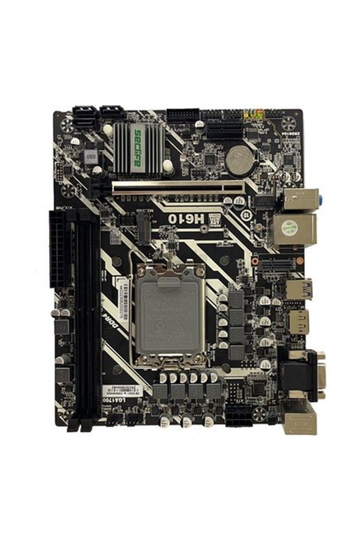 SECLIFE Seclıfe Anakart H610 Ddr4 Hdmı VGA M2 Glan Sata3 Usb3.2 Matx 1700P (12.13.nesil)