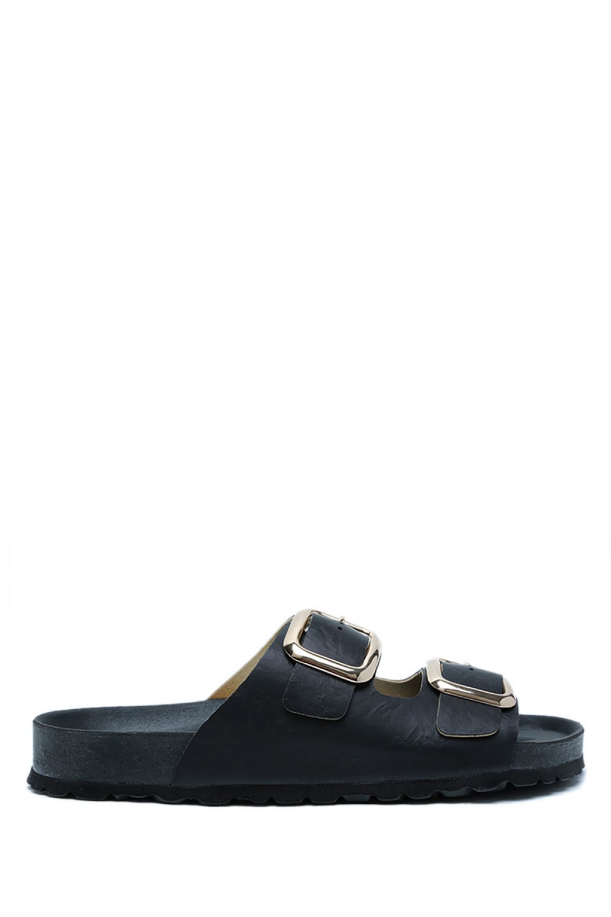 Kifidis K14400 Kifidis Soft Step Çift Bantlı Mantar Terlik 36-41 Black/Siyah