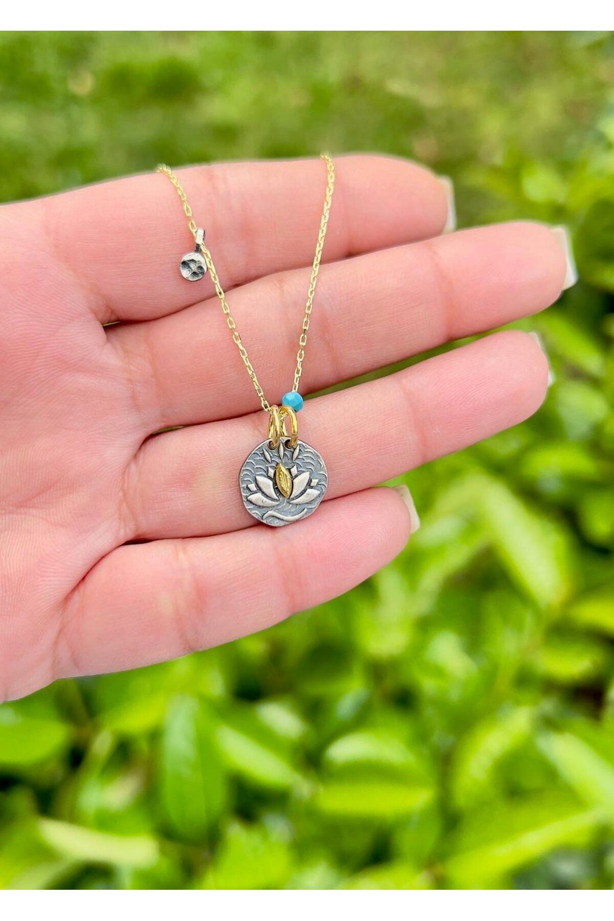 Defne Silver Tasarm Lotus Kolye
