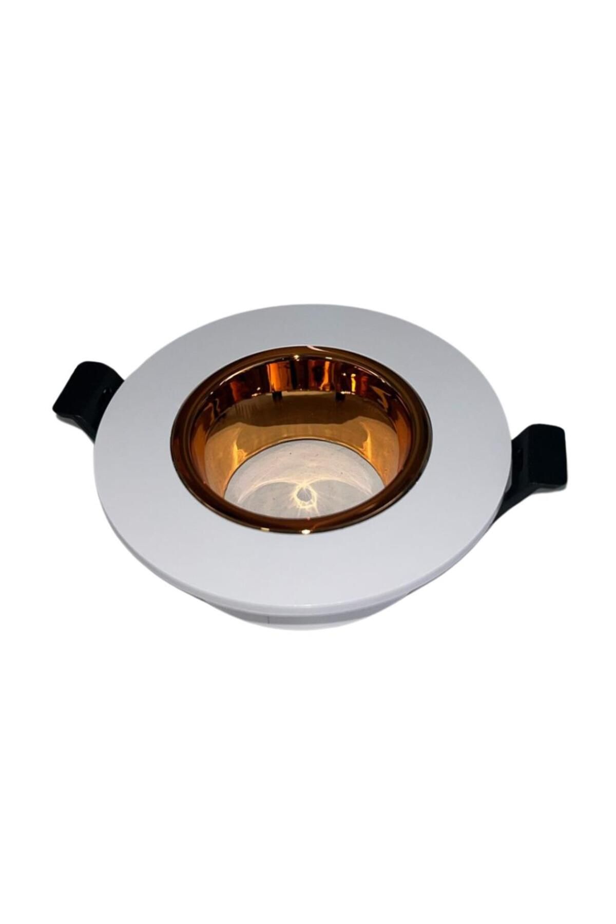 Odalight ODA LİGHT BOŞ YUVARLAK BEYAZ KASA İÇİ GOLD SPOT KASASI (AMPÜL HARİÇ)