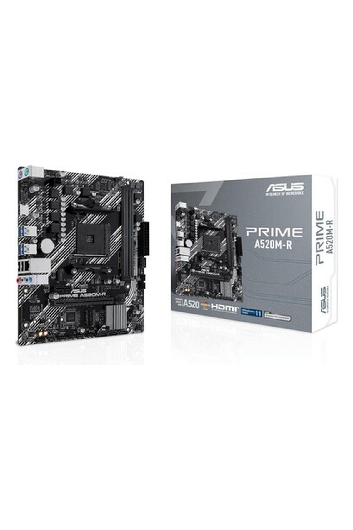 Store Prıme A520M-R Amd A520 Am4 Ddr4 5100 HDMI M2 Usb3.2 Matx, Anakart
