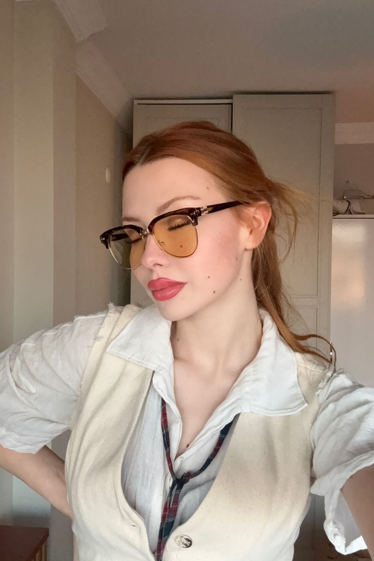 FALAN EYEWEAR Rinestra Kadın Güneş Gözlüğü Siyah Turuncu