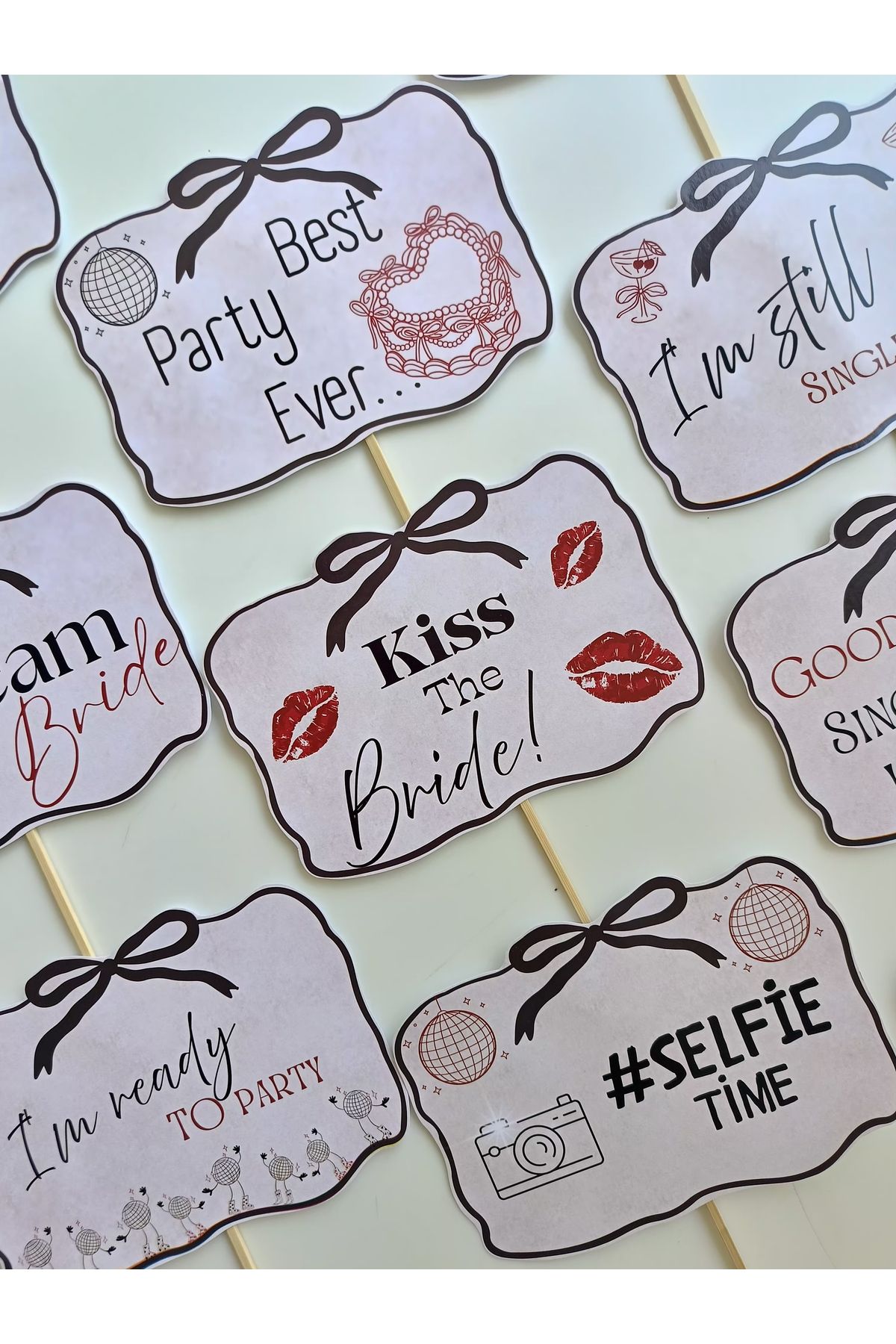 ErEs Atelier 10 Adet Bekarlığa Veda Pankart - Bride To Be Konuşma Balonu