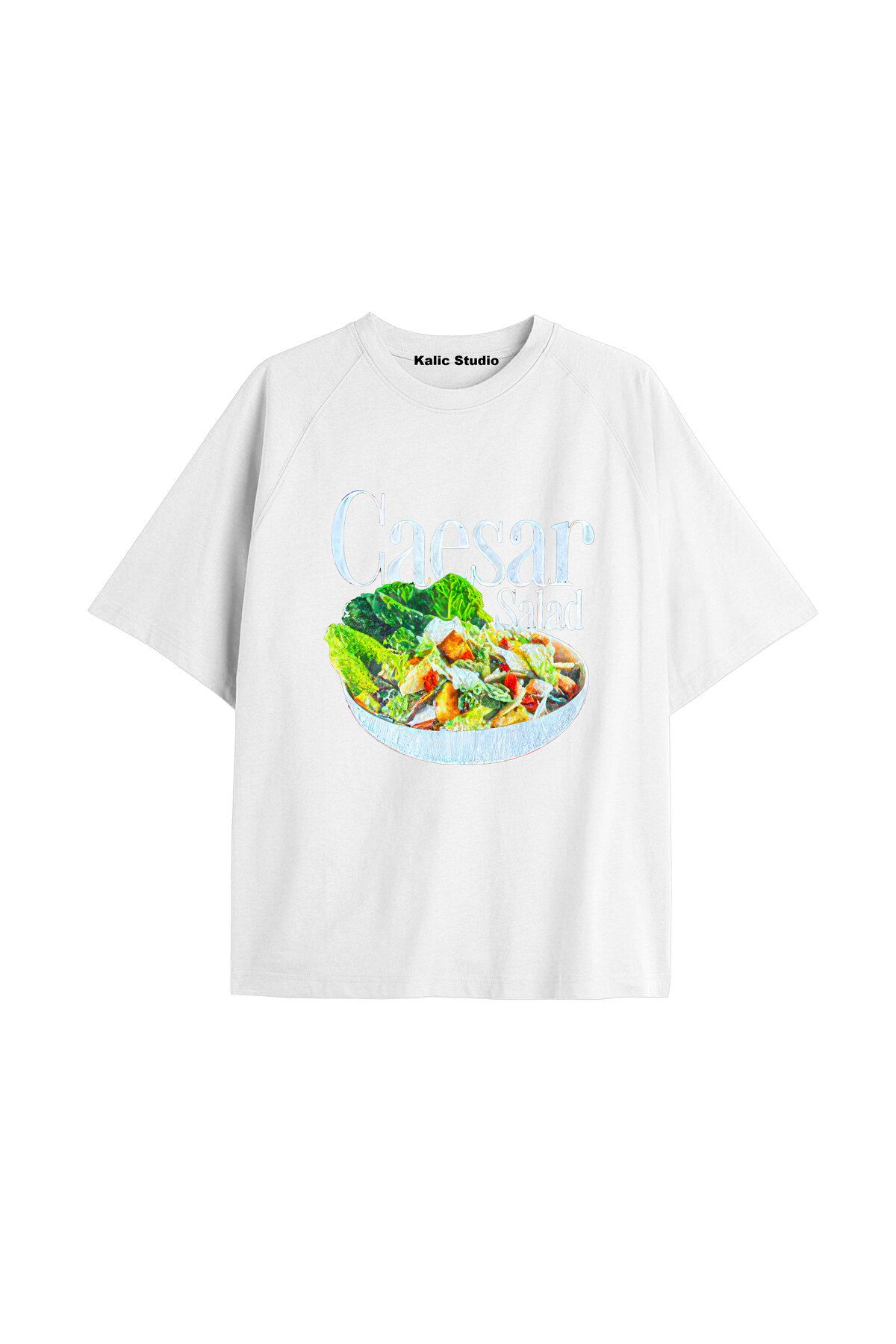 Kalic Studio Y2k vintage Pickles Baskılı Beyaz T-shirt KOD 206