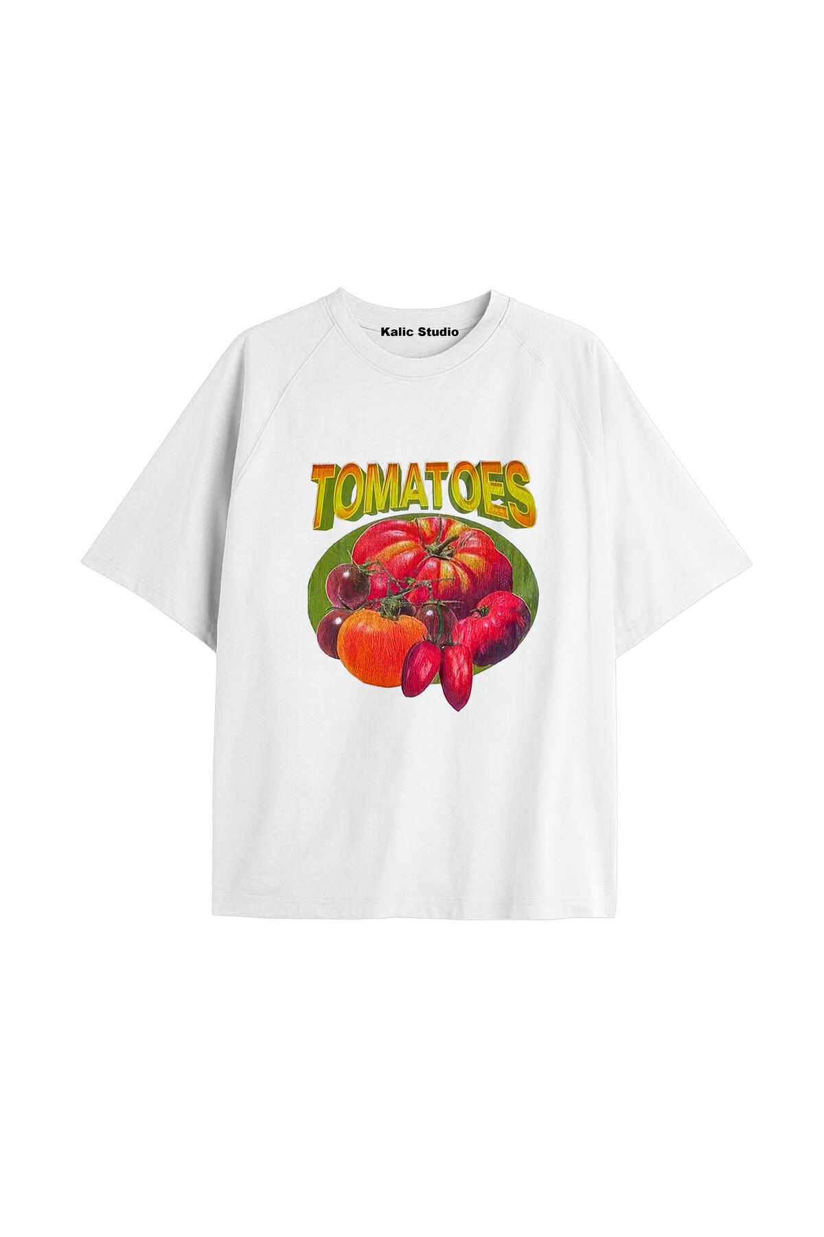 Kalic Studio Y2k vintage Pickles Baskılı Beyaz T-shirt KOD 196