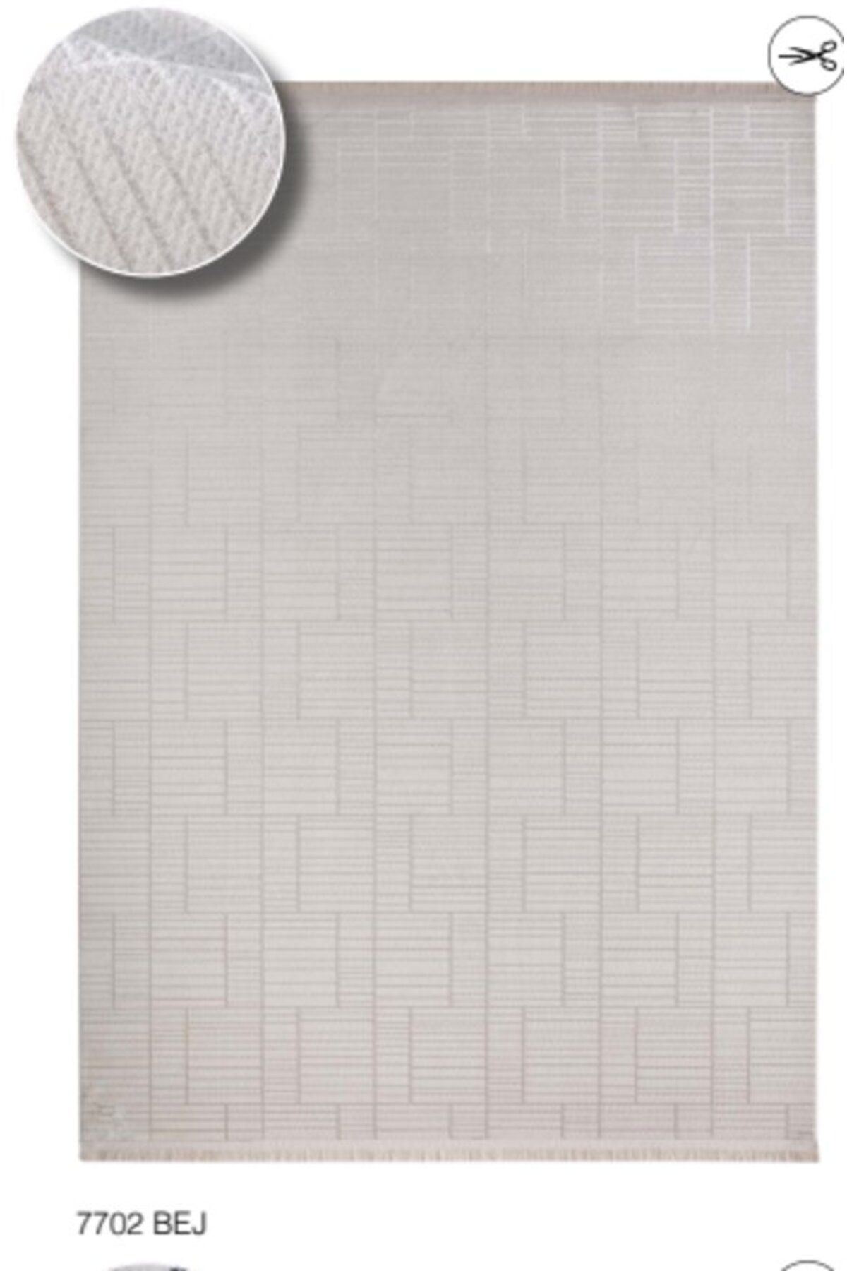 LOUIS CASA HACIMEHTİOĞULLARI LOUIS CASA HALI HARMONY SERİSİ 7702 BEJ DOKUMA TABAN HALI