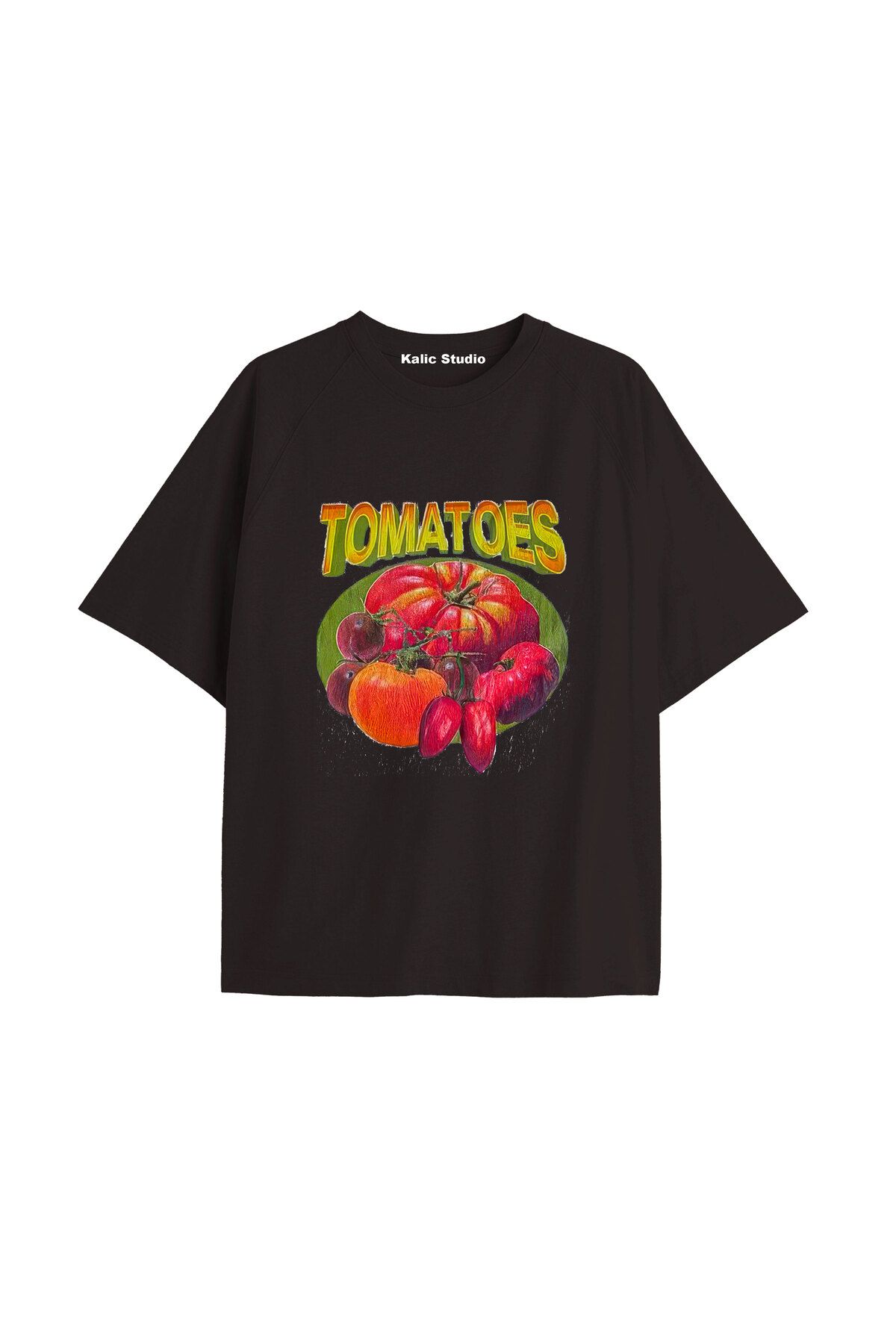 Kalic Studio Y2k vintage Pickles Baskılı Sİyah T-shirt KOD 229