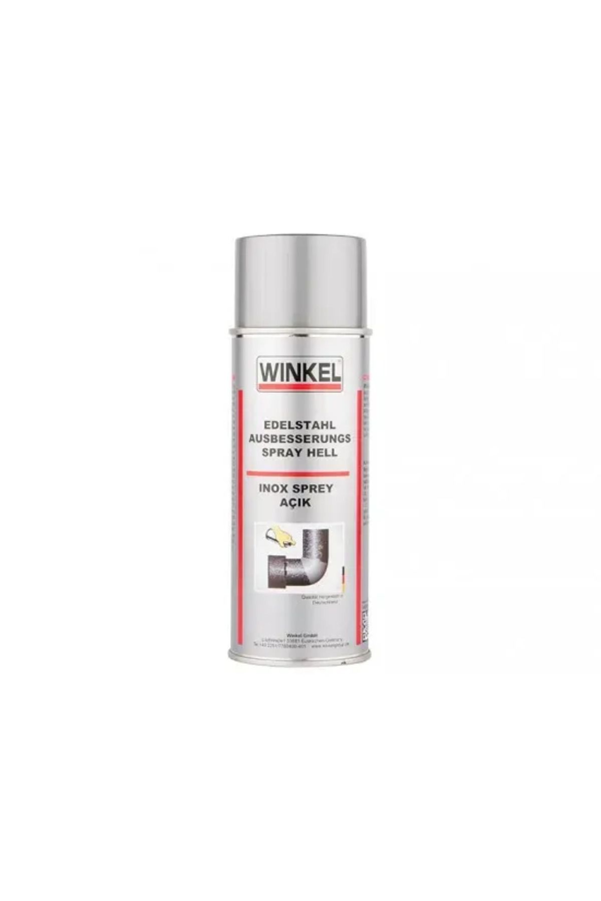Winkel Paslanmaz Çelik (İnox) Sprey Açık Renk 400ml Premium