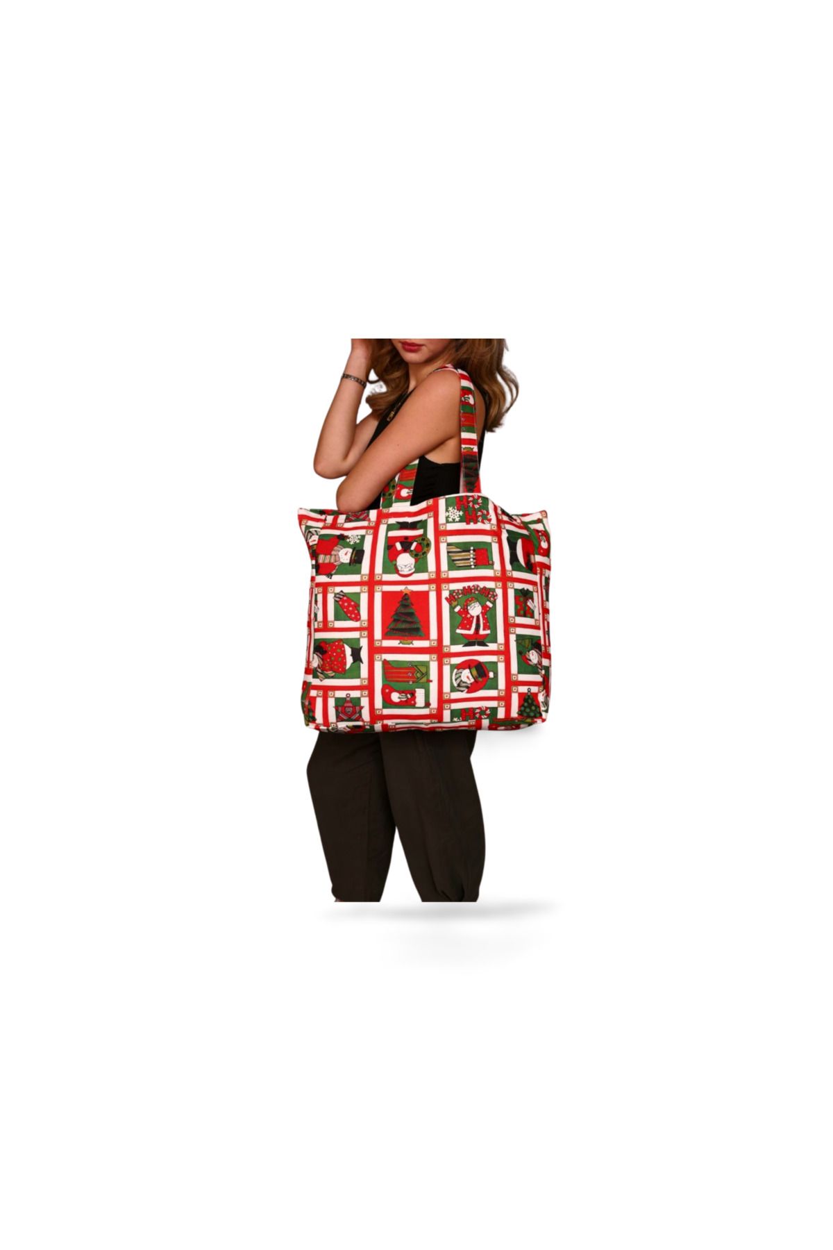 clone art studio – Holiday Grid Tote Bag