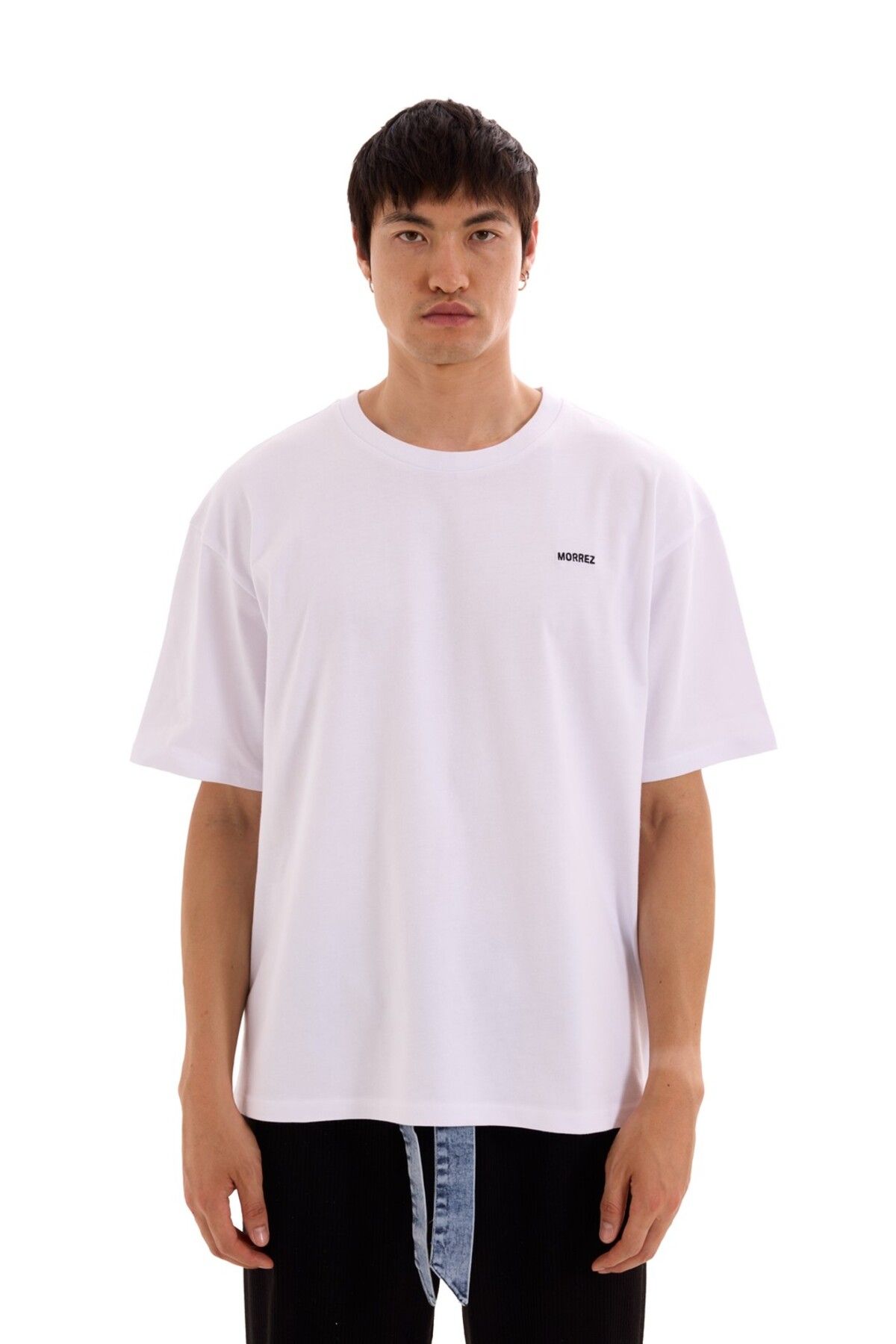 MORREZ Beyaz Nakışlı T-Shirt