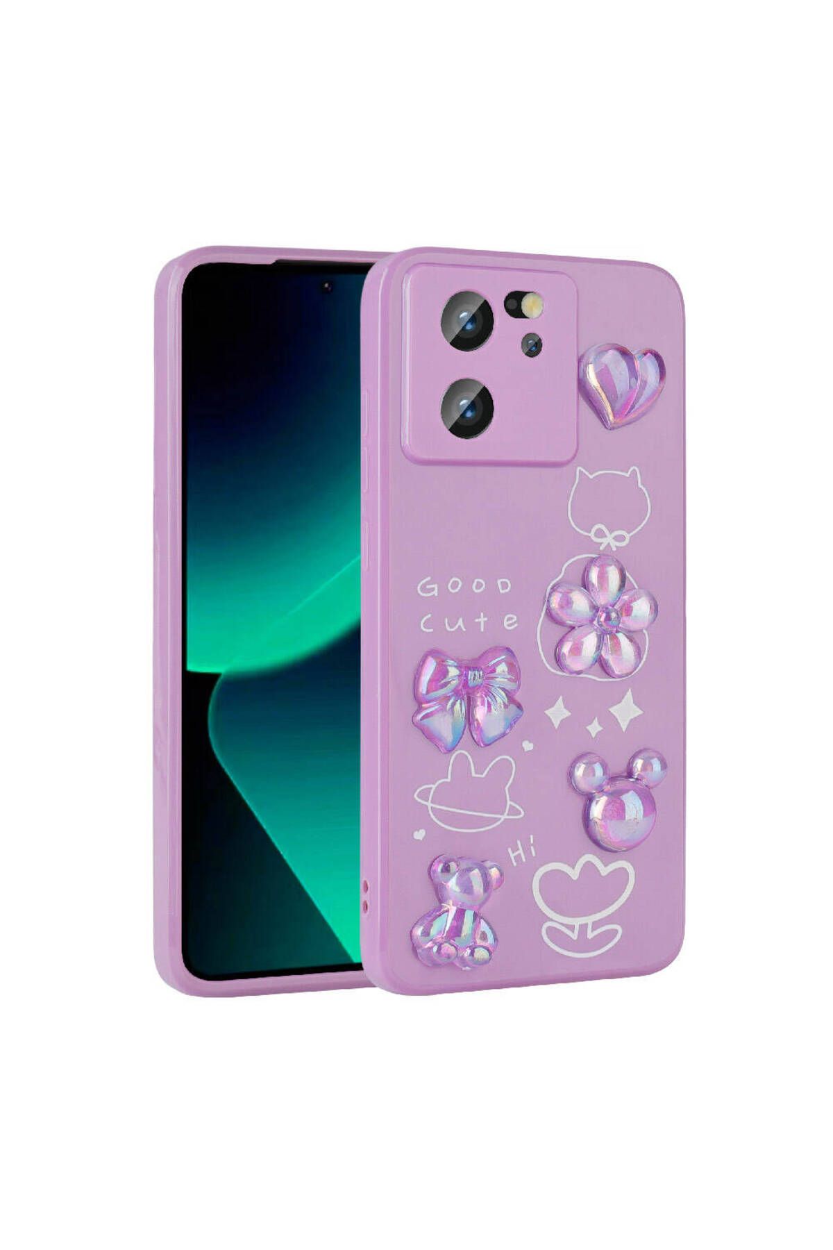 TECNOTREND Xiaomi Mi 13T/Mİ 13T Pro/Redmi K60 Ultra Uyumlu Kılıf Kabartma Figürlü Parlak Toys Silikon Kapak