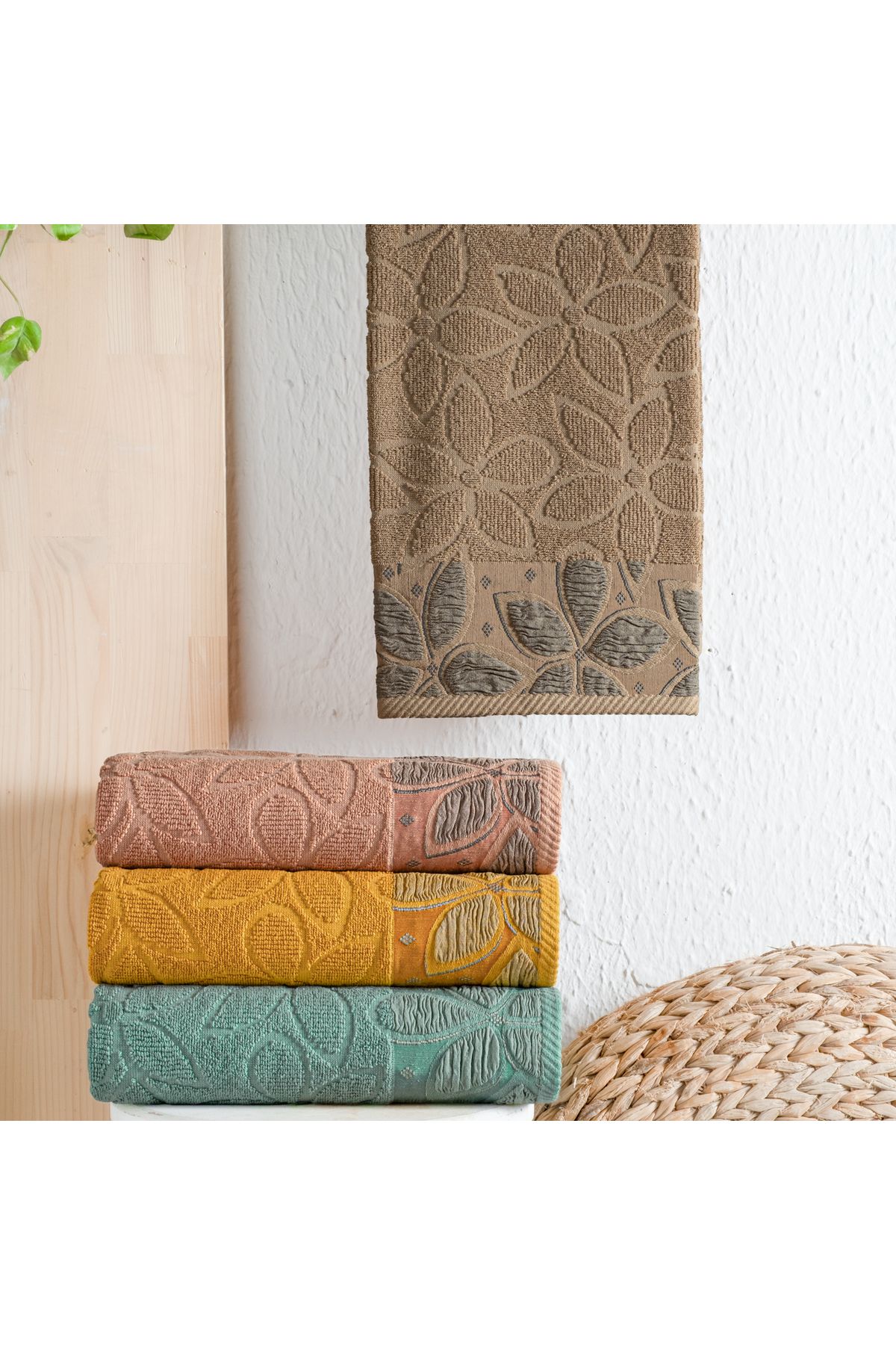 Schafer Home Dolce Jakarlı Havlu 70x140-Bej