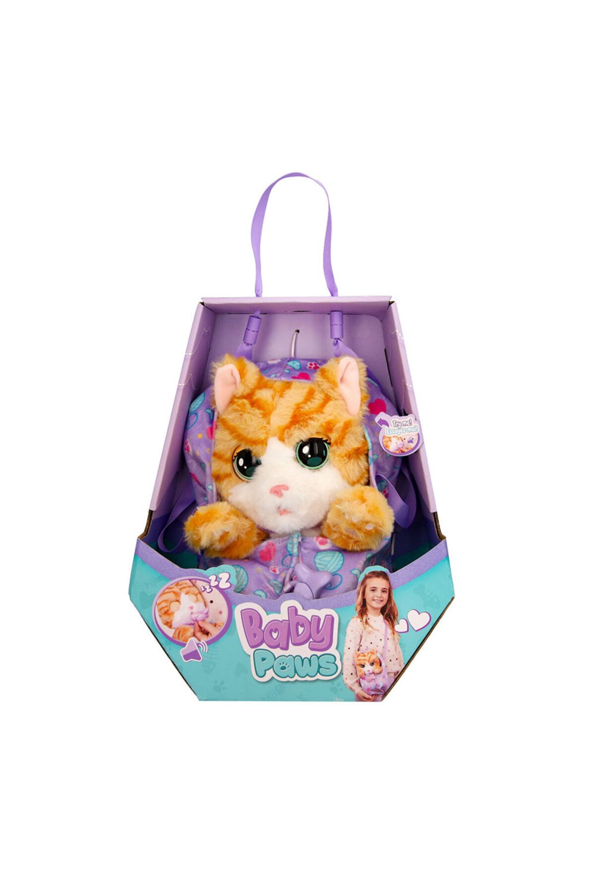 Baby Paws Sesli Kedi 20 cm Pelüş W2-921139IM