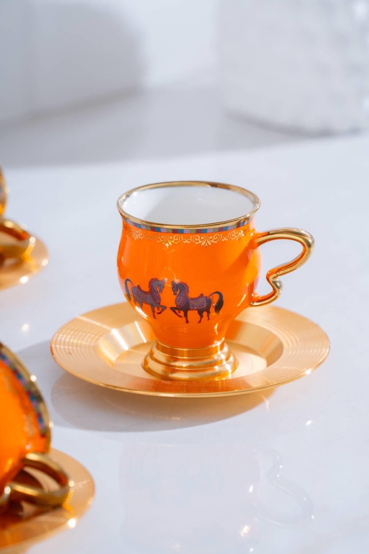 ACAR Jasmine 6 Kişilik Kahve Fincanı Takımı - 90 ml