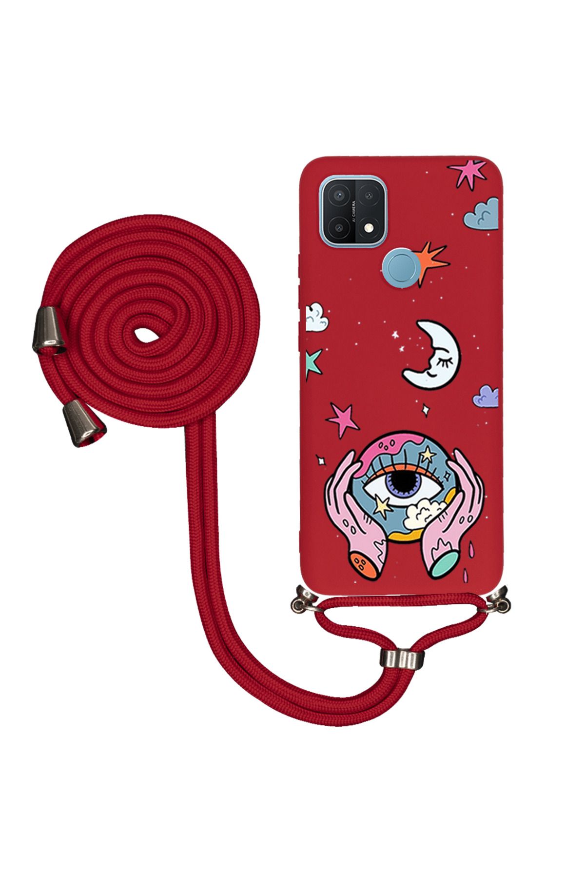 Royaleks Oppo A15s İpli Lansman Kılıf - Meta