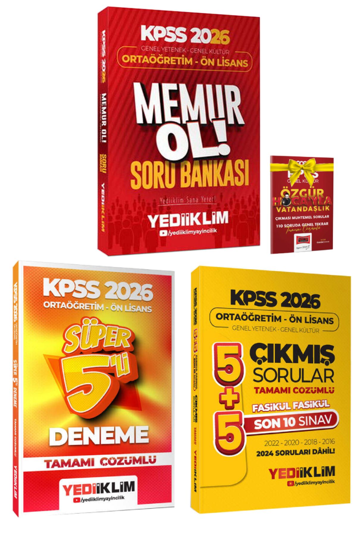Yediiklim Yayınları 2026 Yediiklim Ortaöğretim Ön Lisans Soru Bankası+Ortaöğretim Ön Lisans Deneme+Çıkmış Sorular