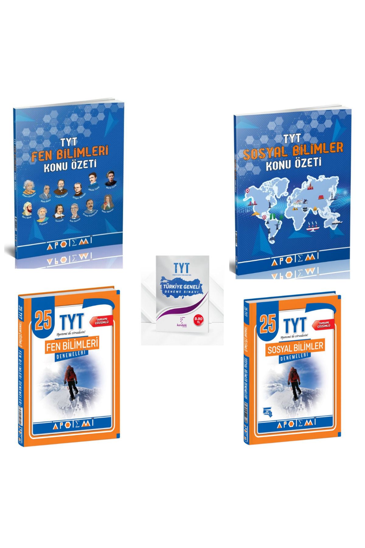 Biyoanaliz Yayınları 2025 Apotemi Fen Soyal Bilimler Konu Özeet ve Fen Sosyal Bilimler Deneme + TYT Denemeleri