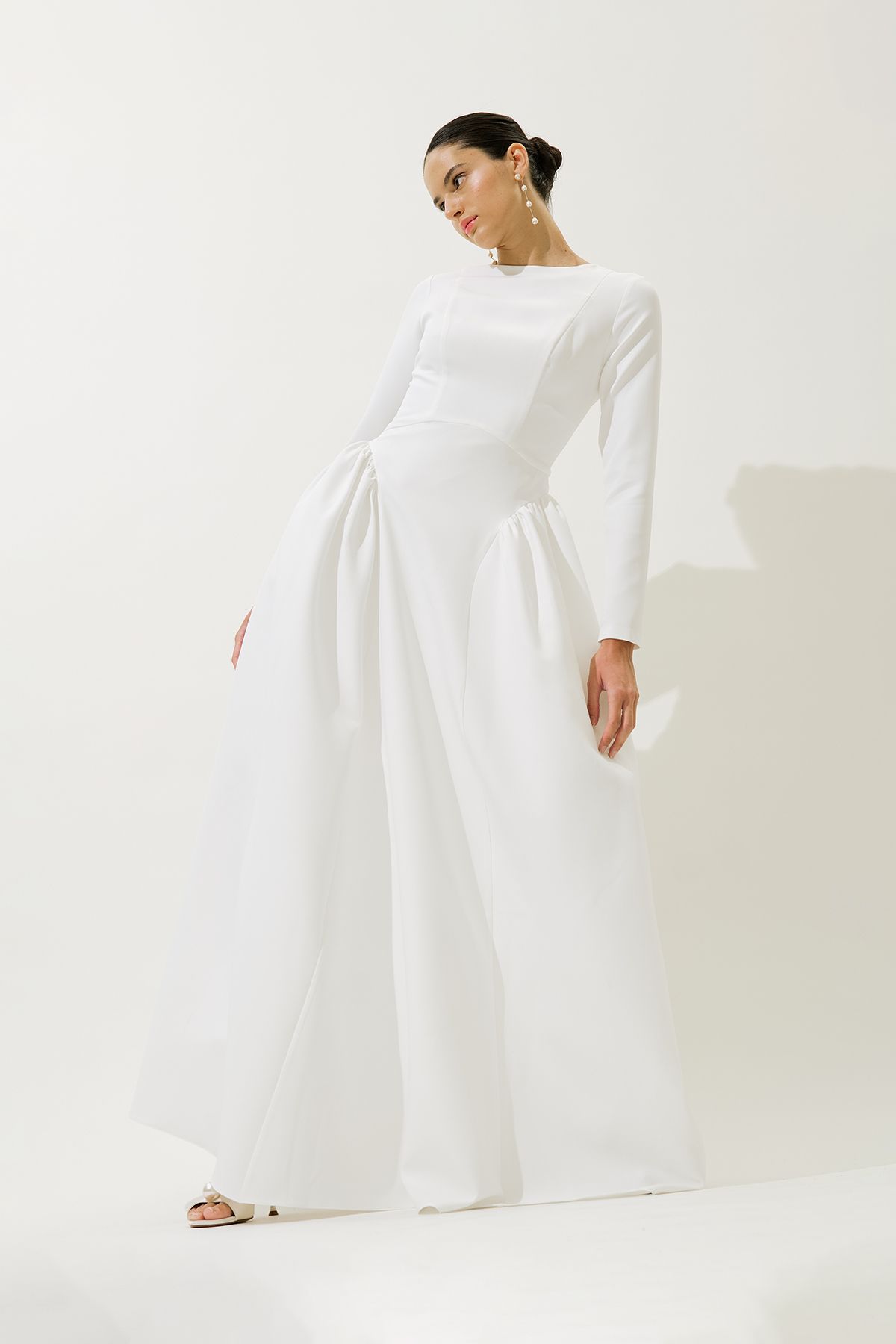 Manuka-LORA ABENDKLEID ECRU 2