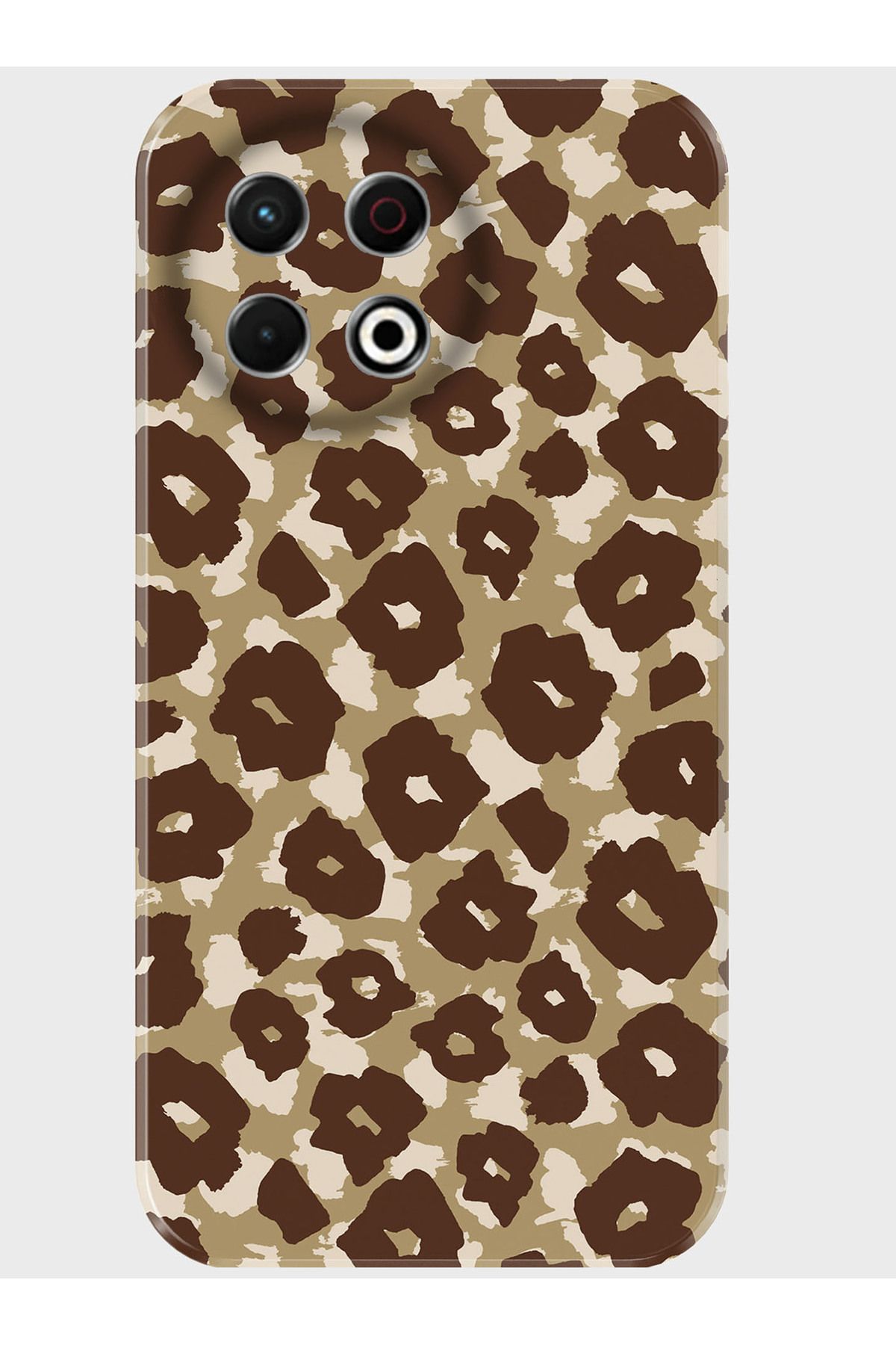 Activist Tecno Spark 30 Pro Kılıf Kamera Korumalı Baskılı Silikon Kapak - brownleopar