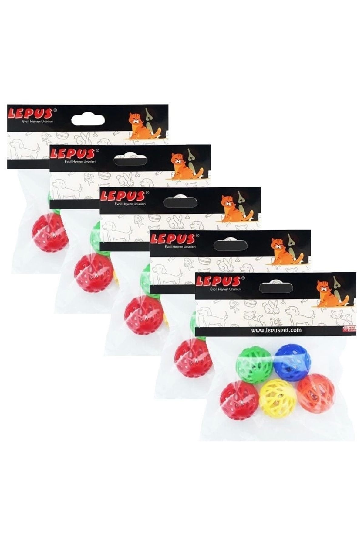 ShopNova Lepus Zilli File Desenli Top Kedi Oyuncağı