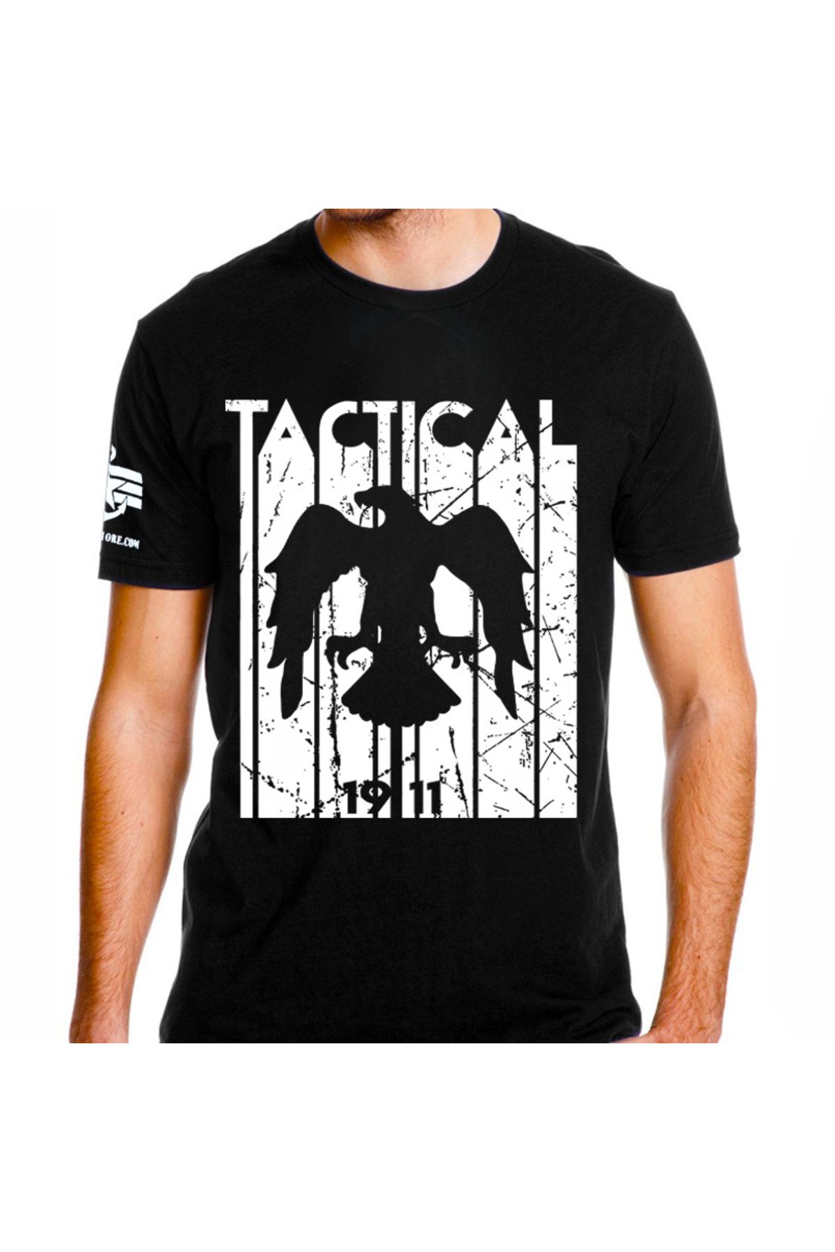 Alfatech By Alfani Tactical Kartal Baskılı Tişört Siyah