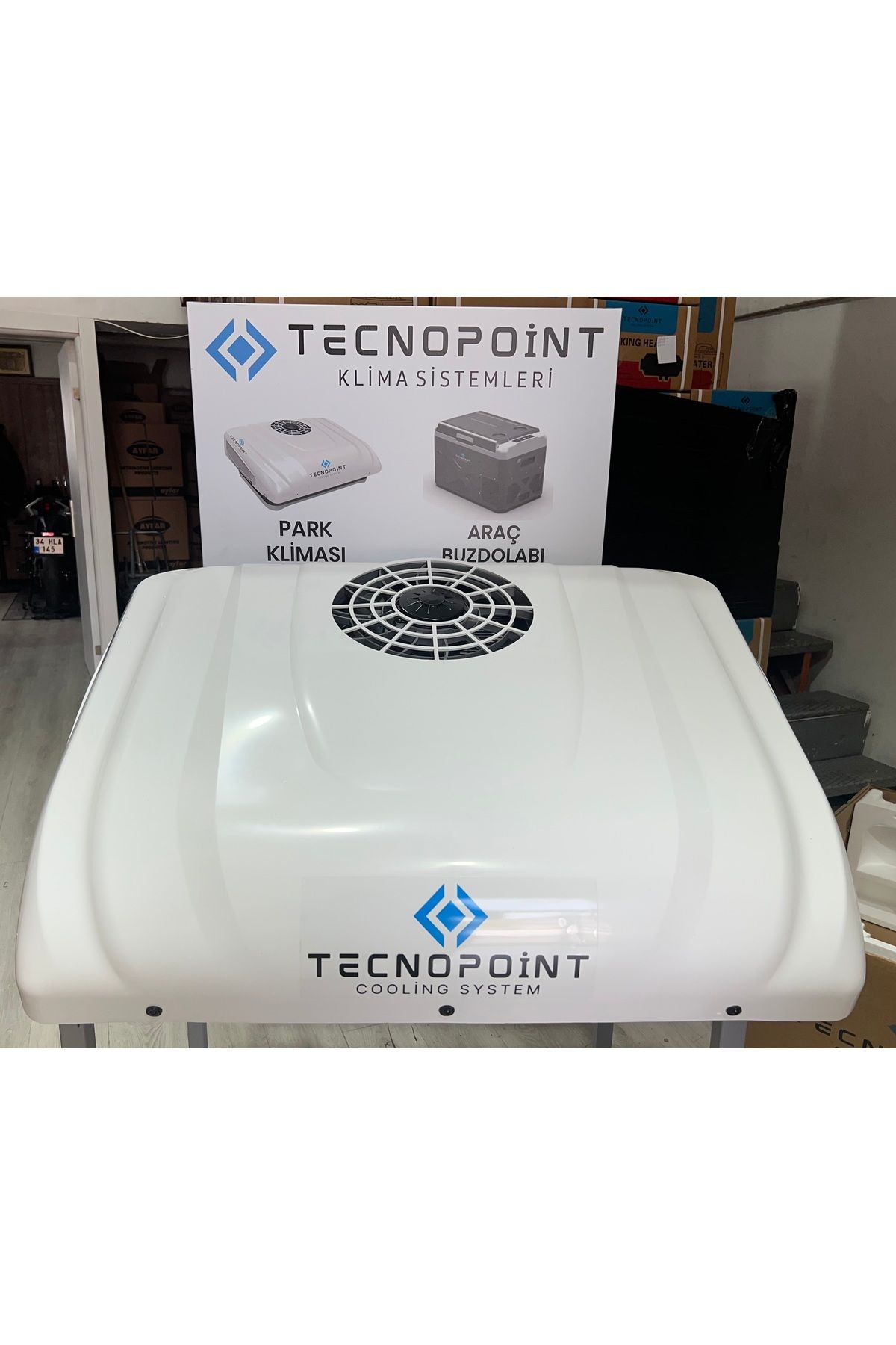 tecnopoint Tavan Tipi Park Kliması 12V Tır,Kamyonet,Karavan,Minibüs,Panelvan,Tır dijital ekranlı