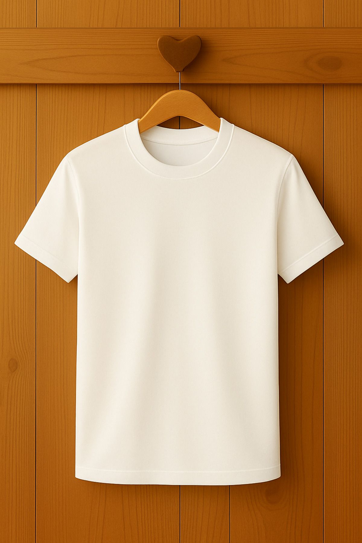 EvKolay Erkek Beyaz Basic Tshirt