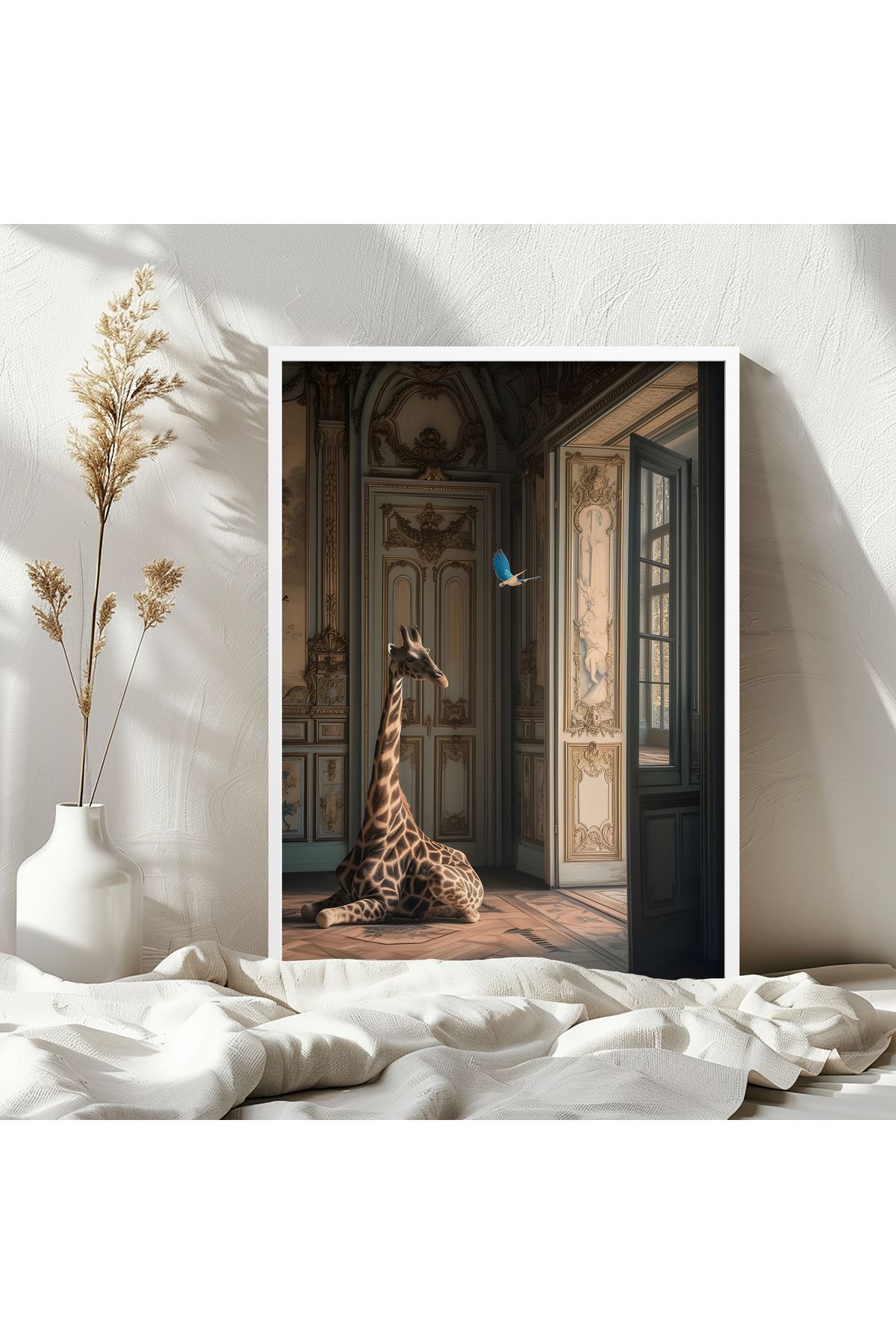 HOMEPACK Tekli Ahşap Çerçeveli Tablo Tek Parça Poster Tablo TK/EXCLUSIVE007