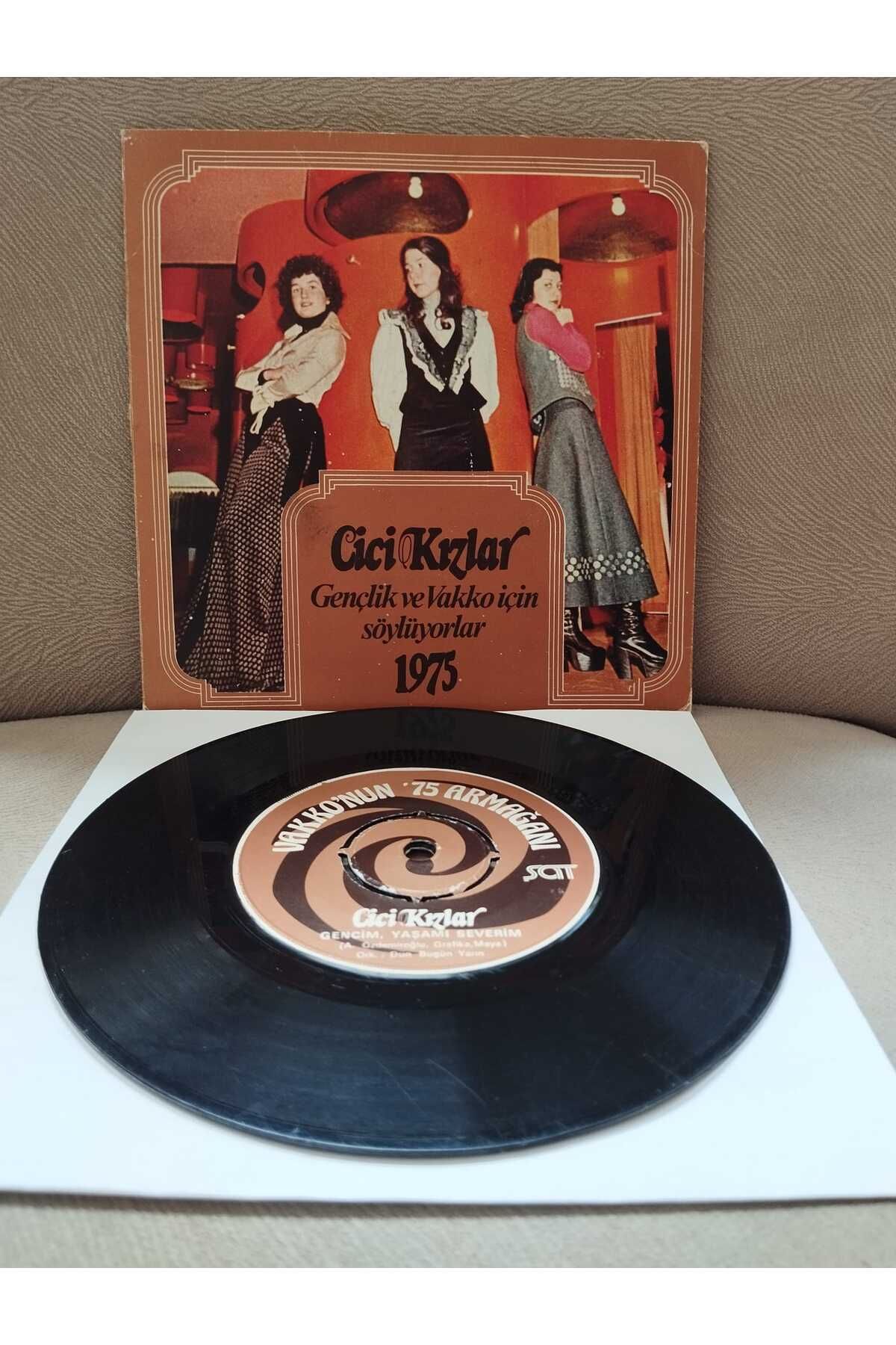 Plakperest Cici Kızlar ‎– Gençlik ve Vak ko İçin Söylüyorlar 1975 - 1975 Türkiye Basım 45lik Plak-2.EL