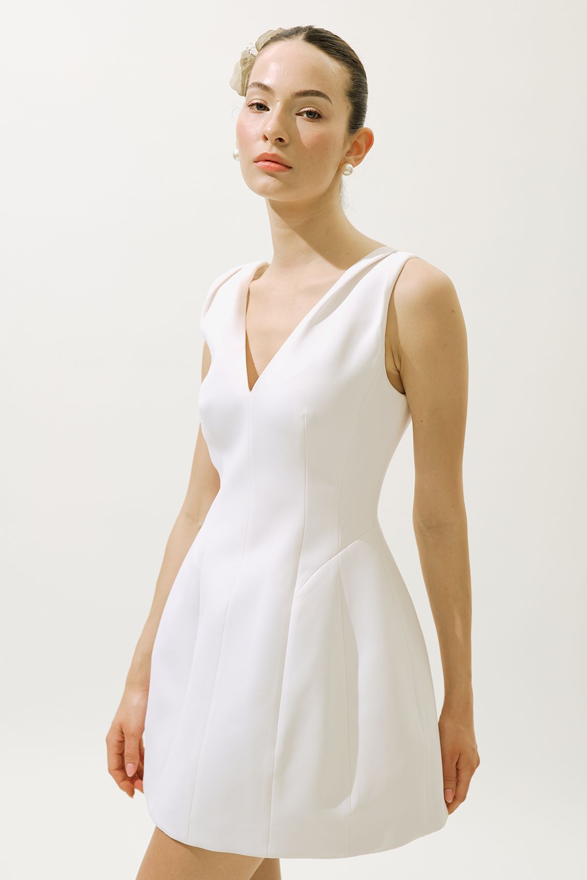 Manuka-OLIVIA ABENDKLEID ECRU 5
