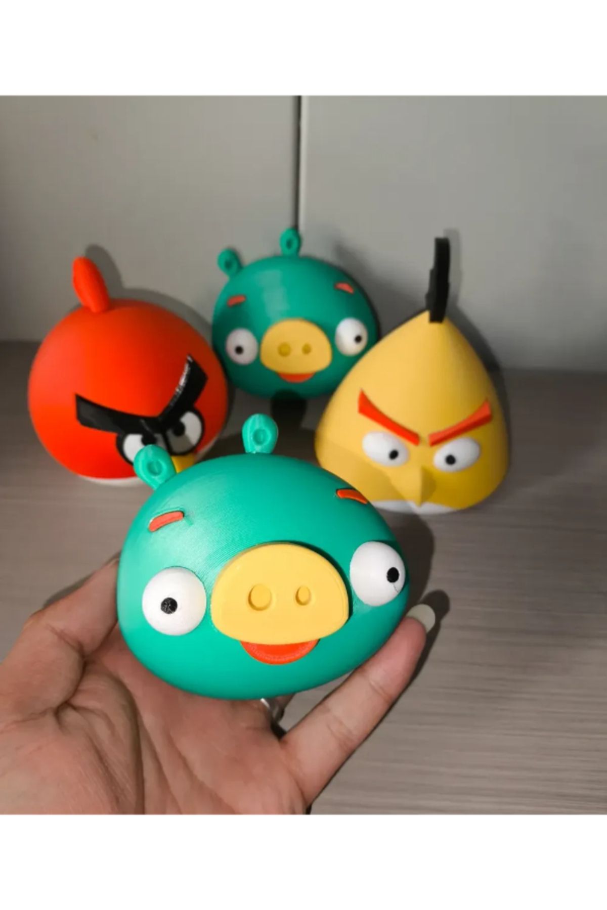 NOMOTHETIC Angry Birds Domuzcuk Figürü – Renkli, Yapıştırıcısız Montaj