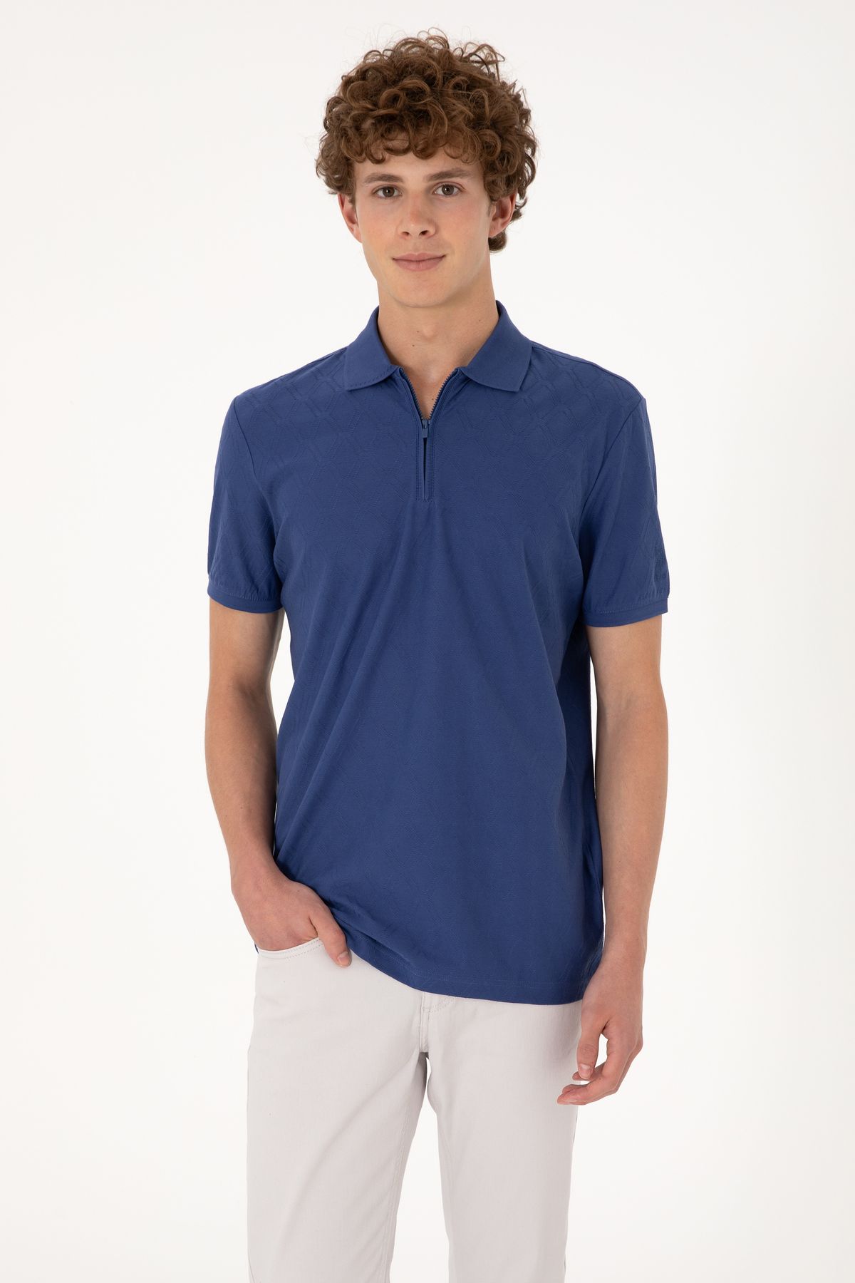 U.S. Polo Assn. Erkek Açık Lacivert Tişört 50300832-VR059