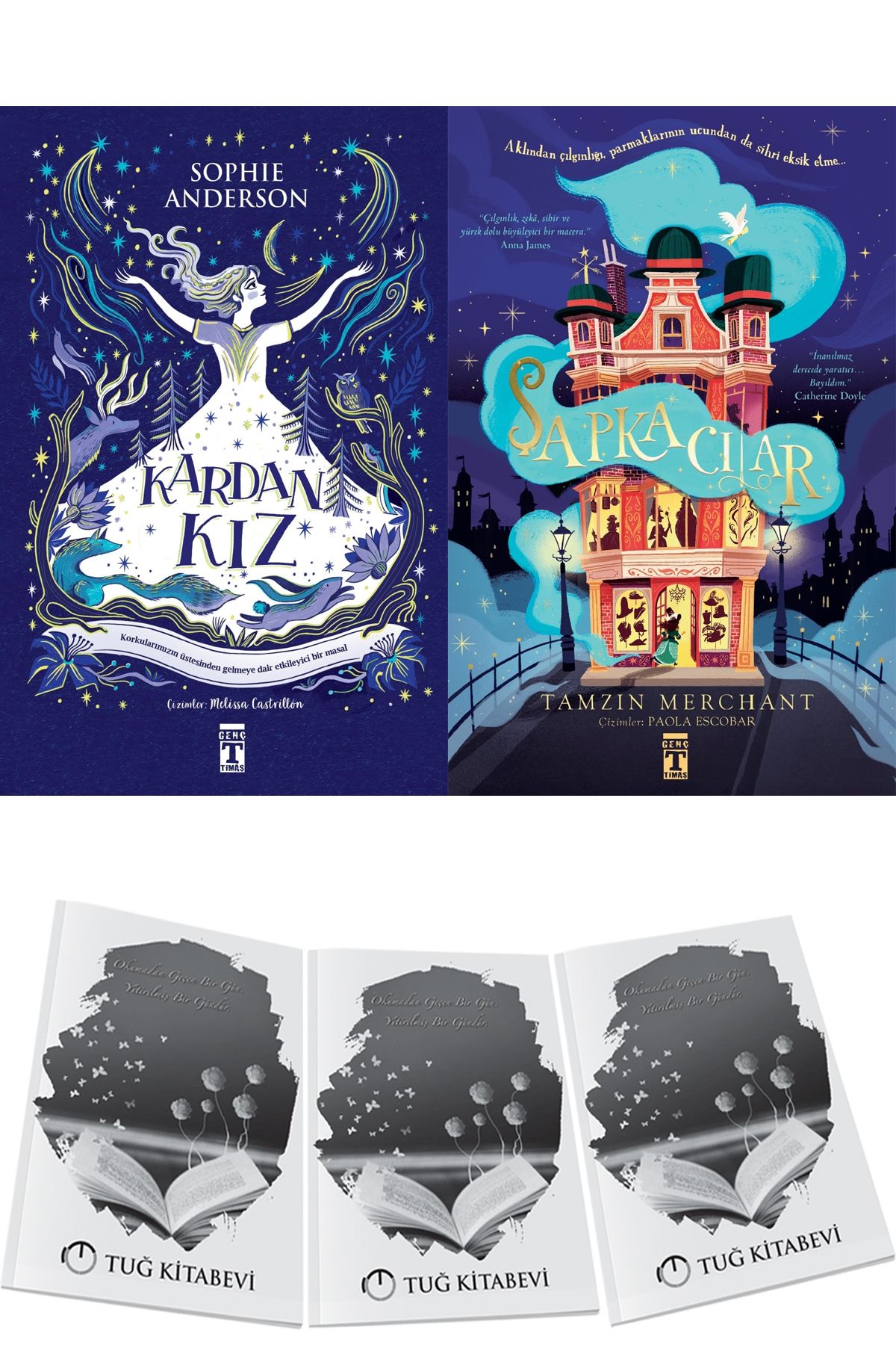 Genç Timaş Kardan Kız ve Şapkacılar 2li Set Sophie Anderson & Tamzin Merchant + Hediyeli