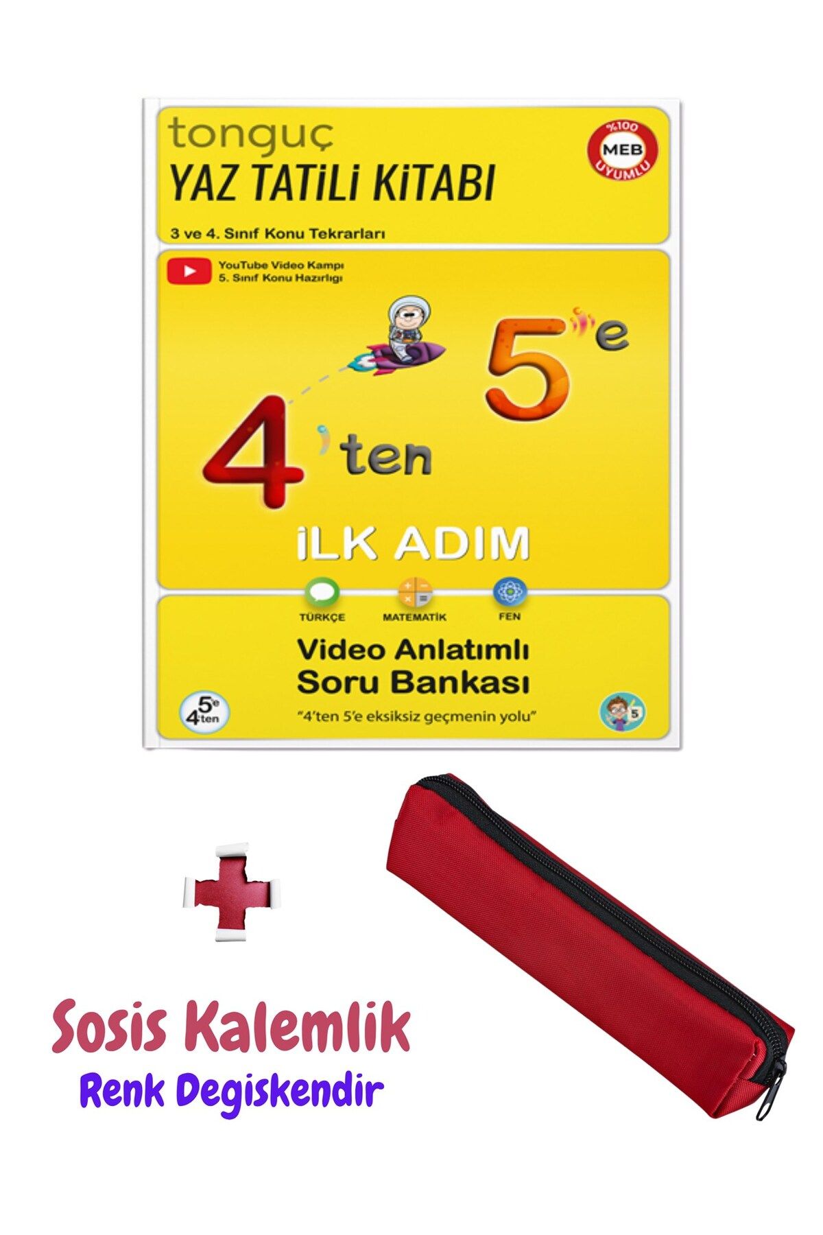 Tonguç Yayınları 4'ten 5'e Hazırlık Kitabı - Sosis Kalem Kutusu - Tonguç Yayınları