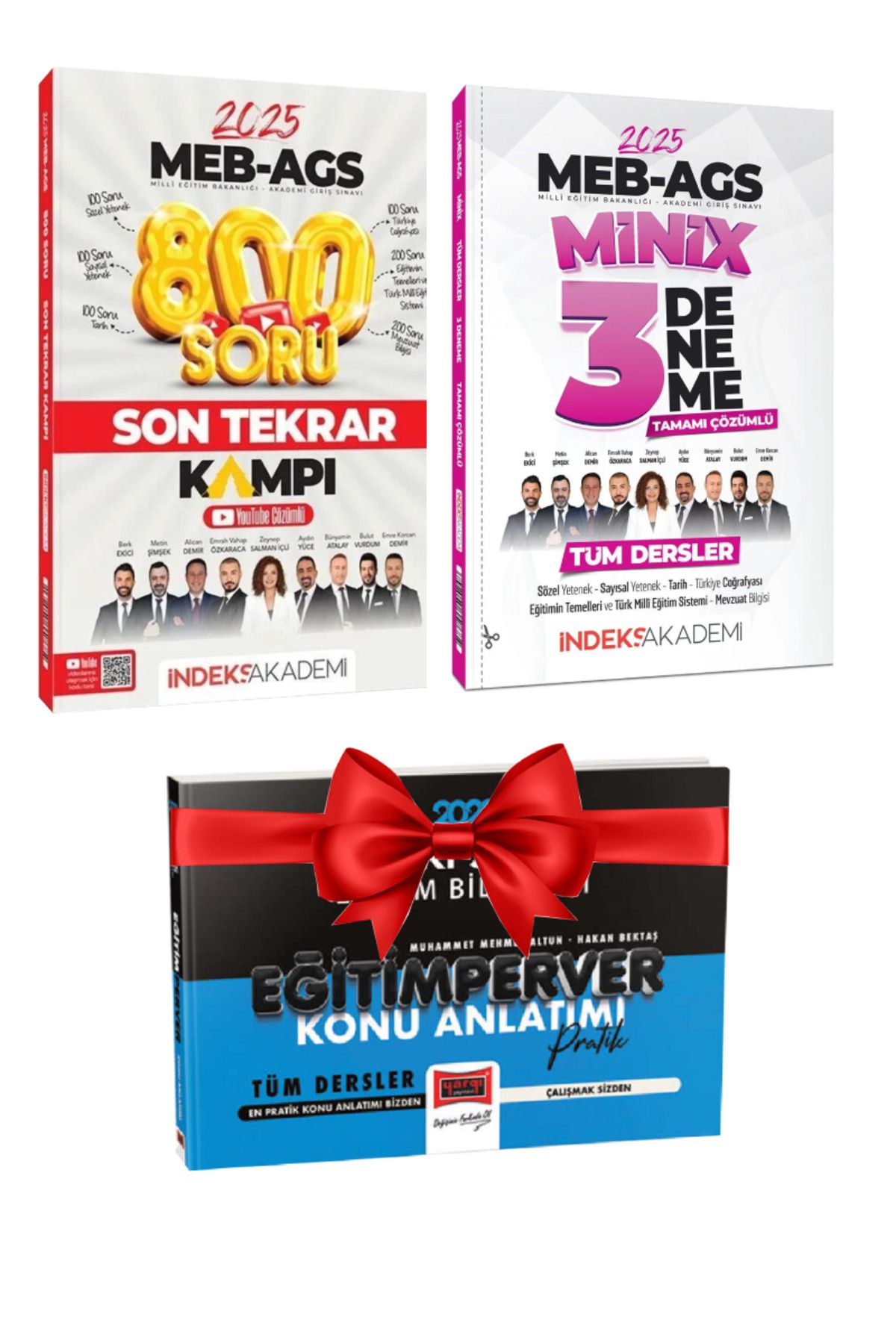 İndeks Akademi 2025 MEB AGS 800 Soru Son Tekrar Kampı+ Minix 3 Deneme+ Hediye Eğitimperver Konu Anlatımı
