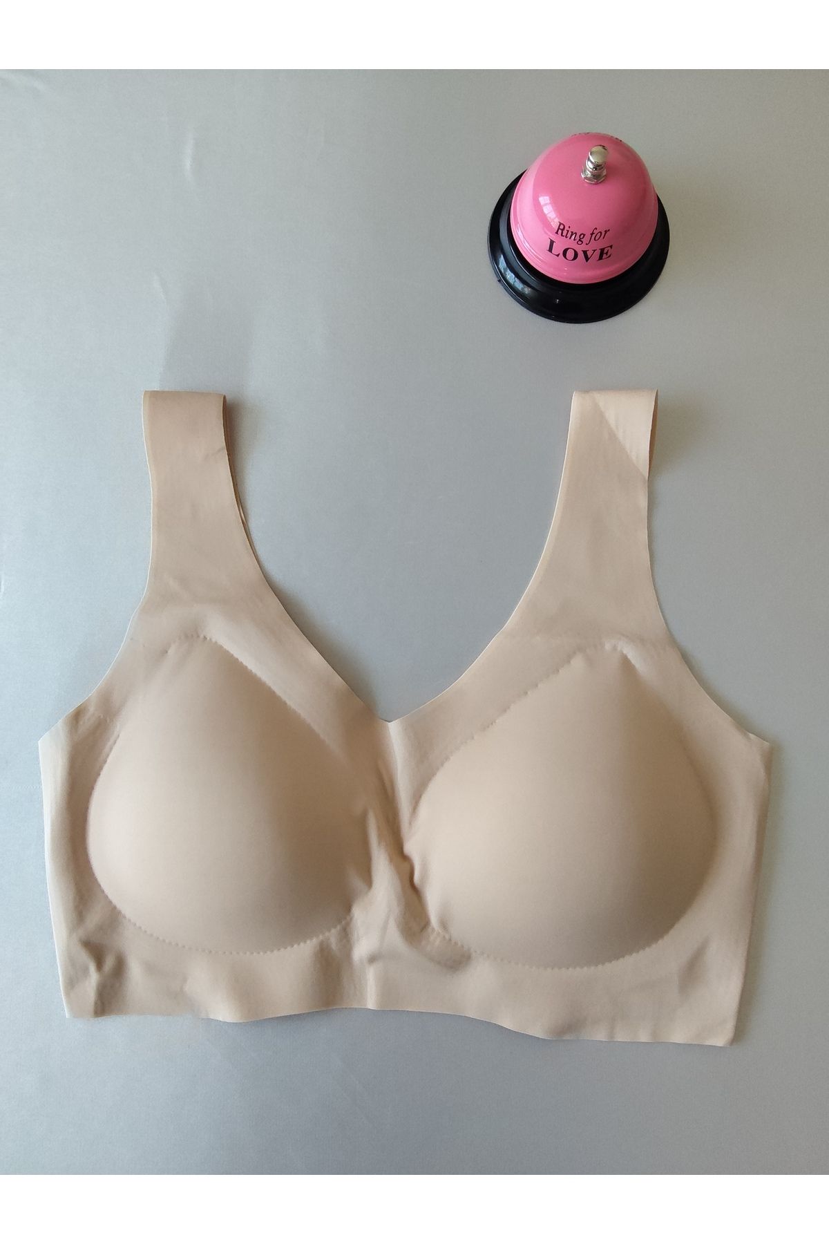 MODA Hayalet sütyen, zero gram, ten rengi kopcasız, sabit kaplı, yokmuş hissi ,toparlayıcı